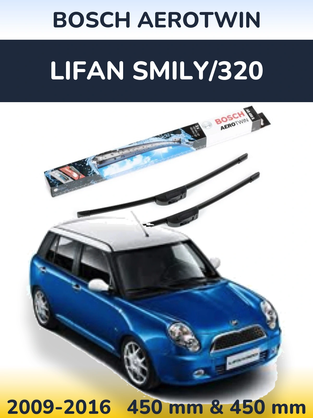 Ștergătoare BOSCH AeroTwin pentru Lifan Smily/320