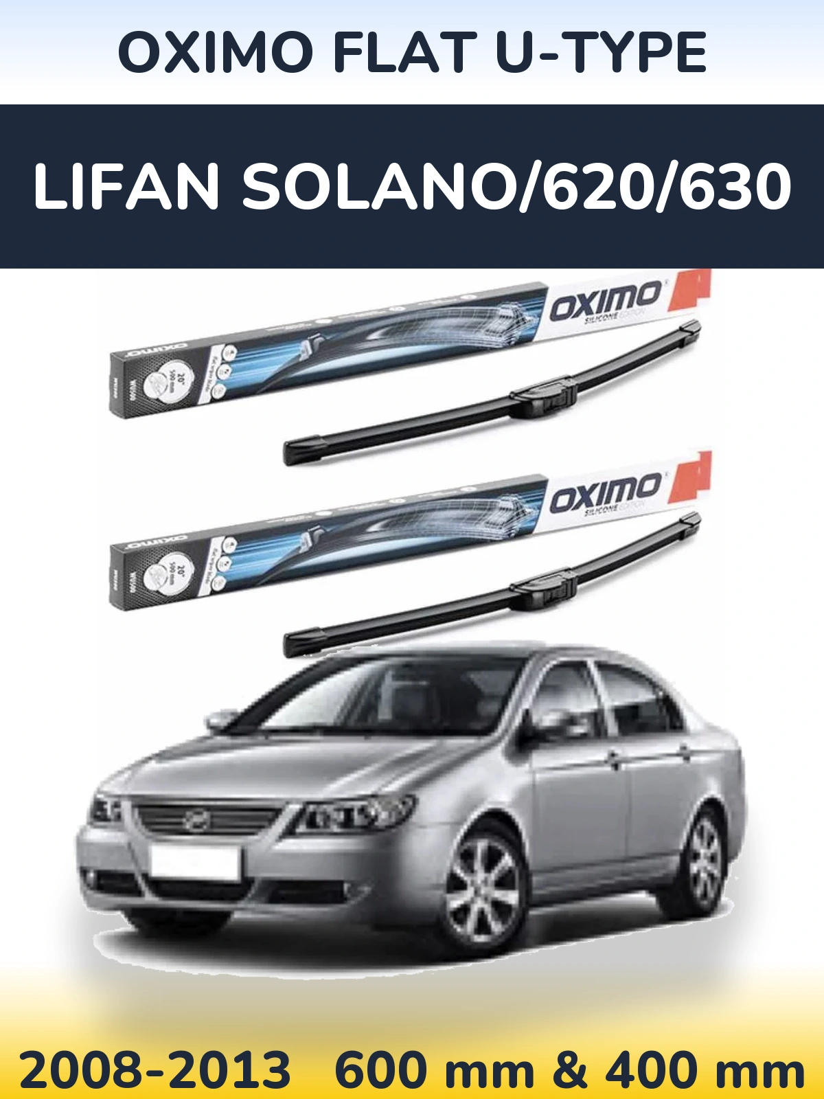 Ștergătoare Oximo Flat U-type pentru Lifan Solano/620/630