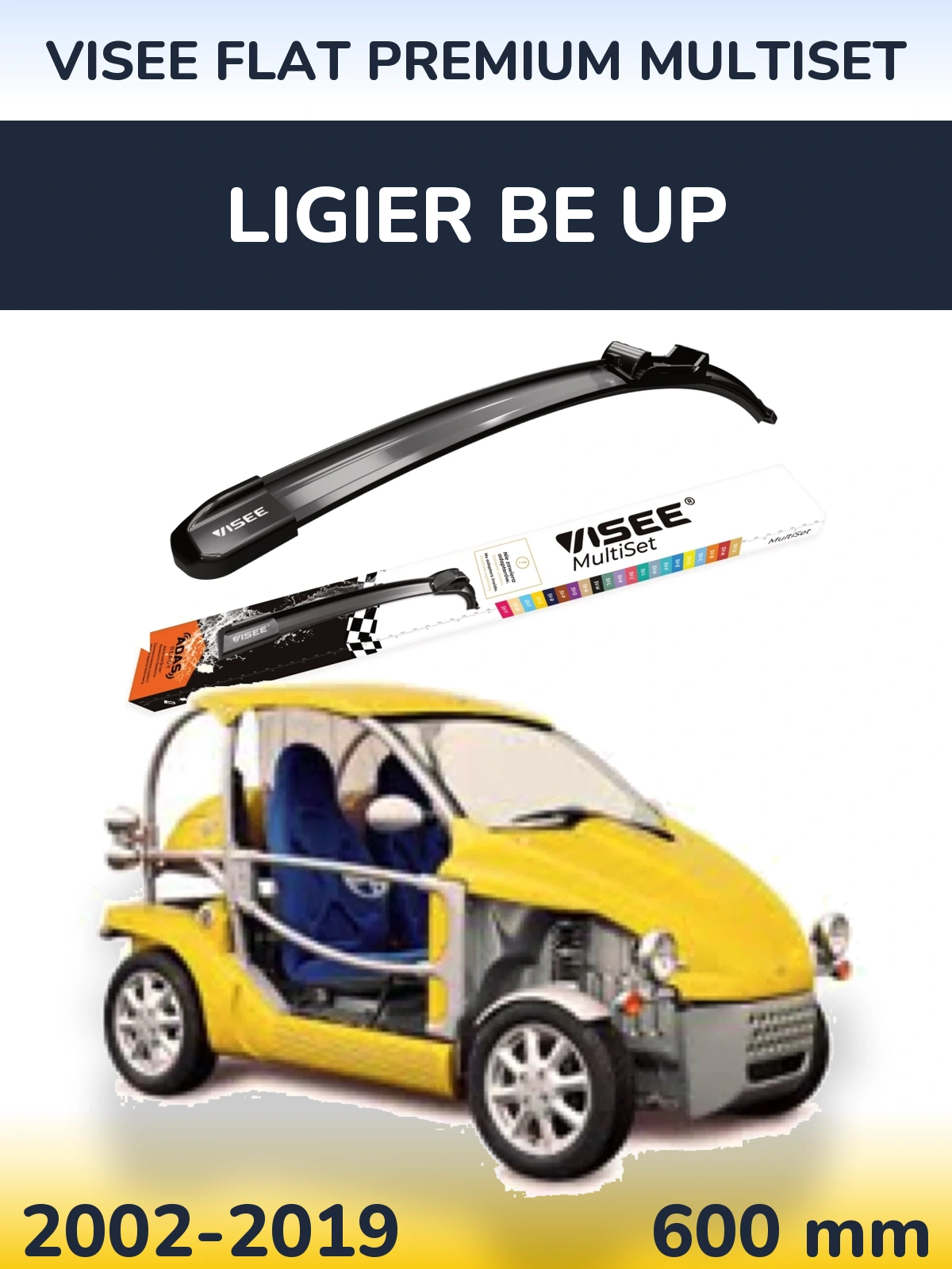 Ștergătoare VISEE FLAT PREMIUM MultiSet pentru Ligier Be Up