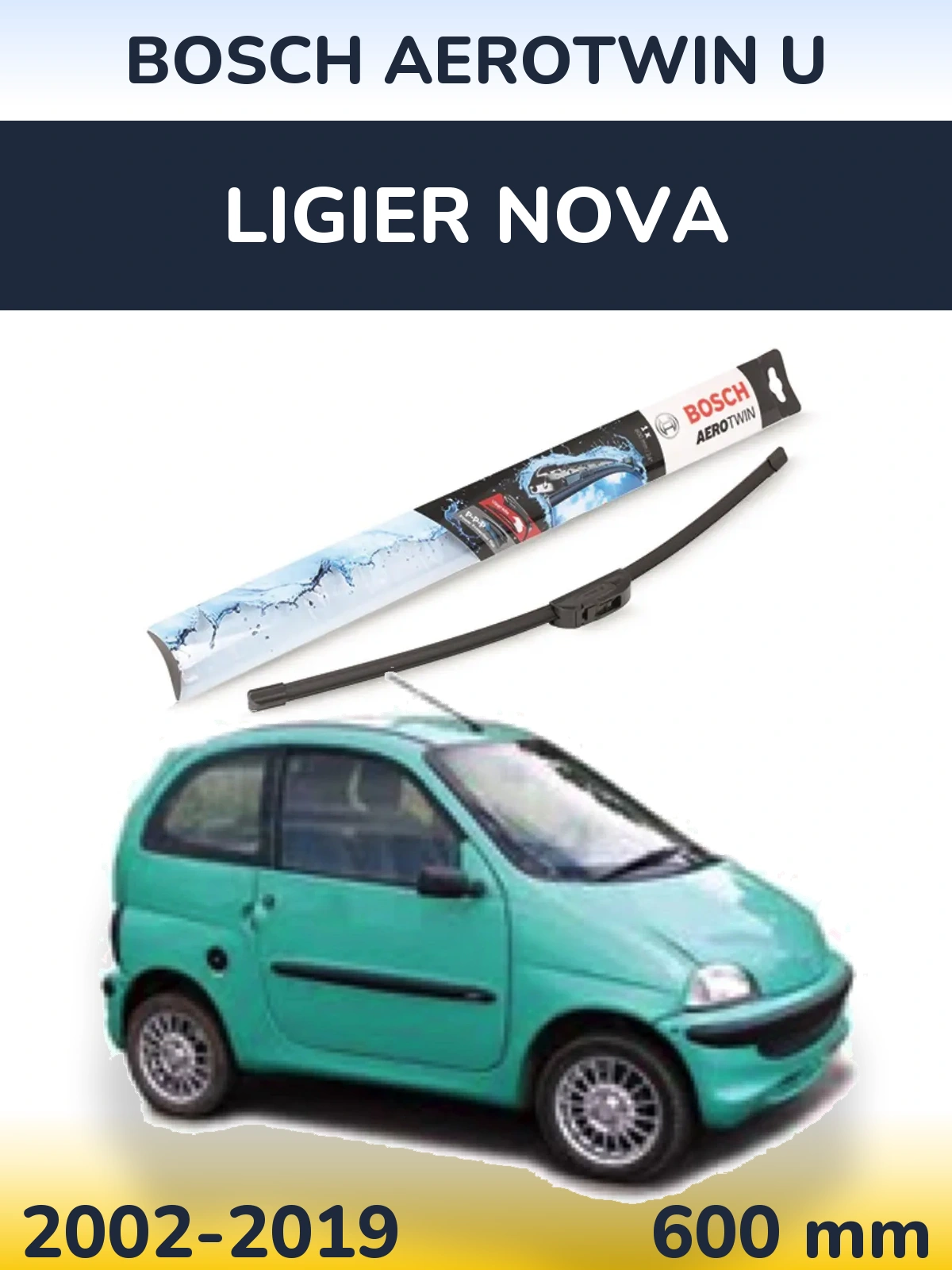 Ștergătoare BOSCH AeroTwin U pentru Ligier Nova