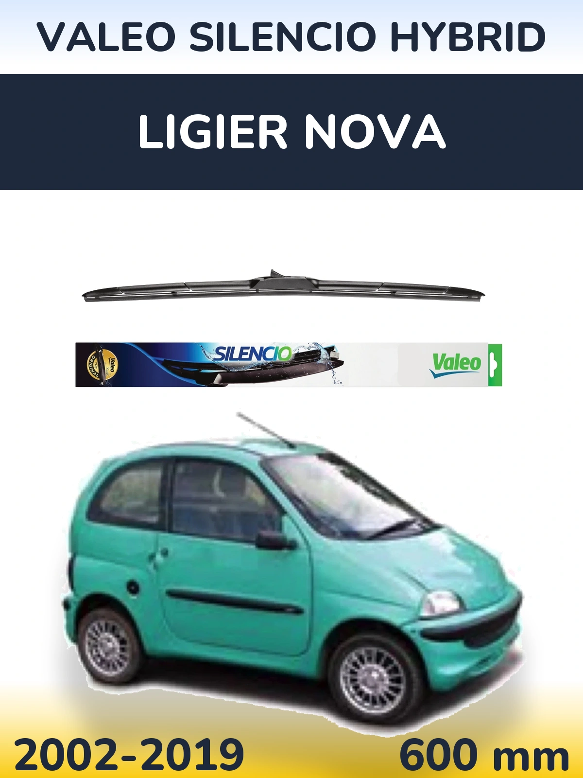Ștergătoare Valeo Silencio Hybrid pentru Ligier Nova