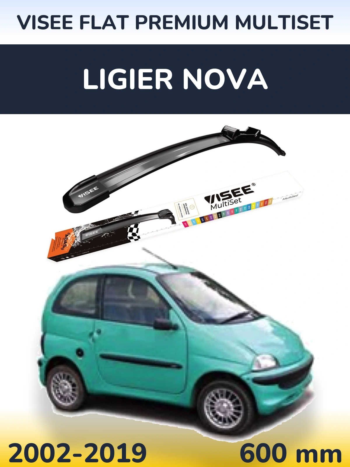 Ștergătoare VISEE FLAT PREMIUM MultiSet pentru Ligier Nova