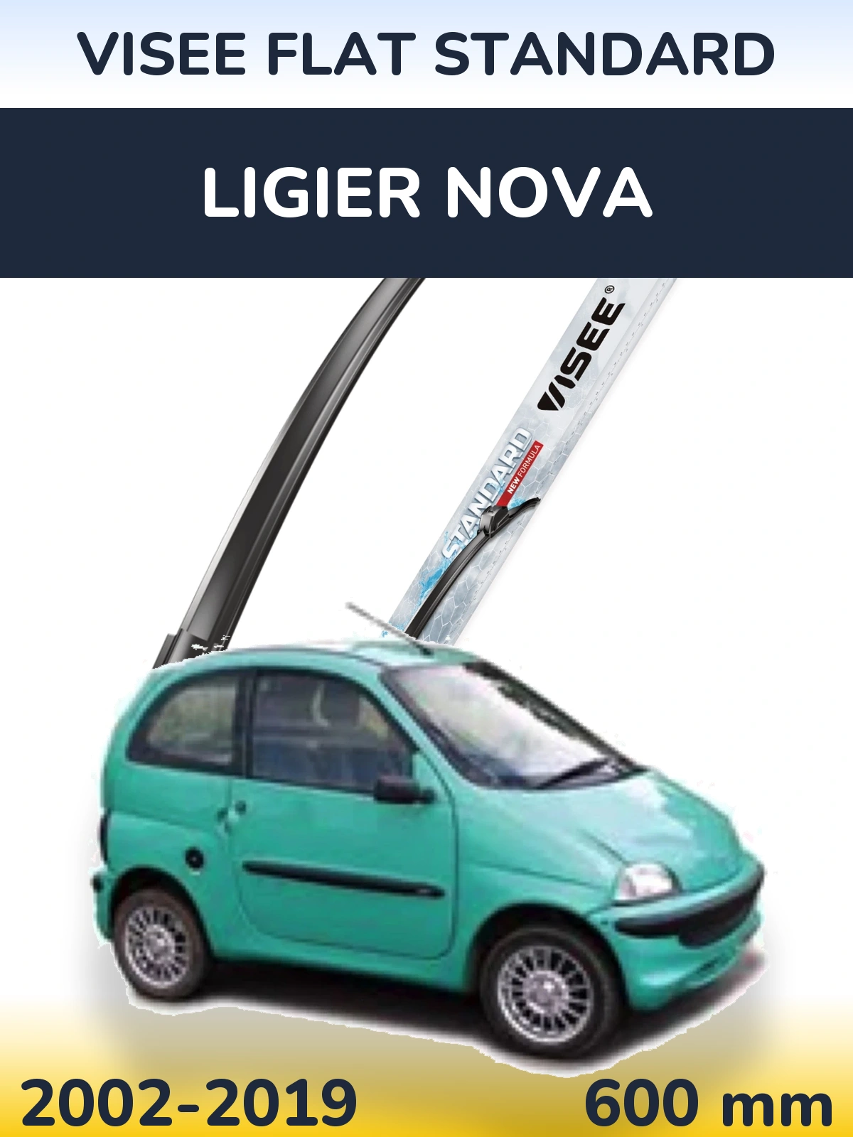 Ștergătoare VISEE FLAT STANDARD pentru Ligier Nova