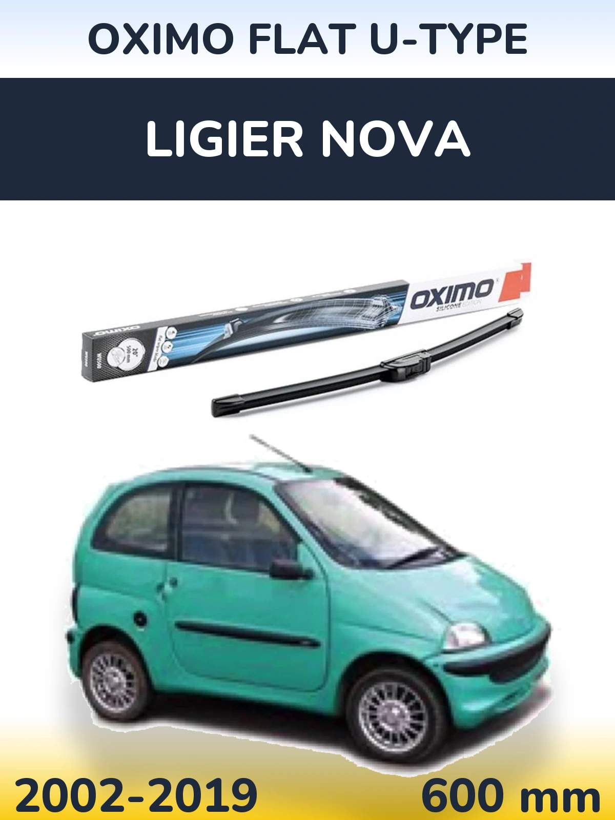 Ștergătoare Oximo Flat U-type pentru Ligier Nova