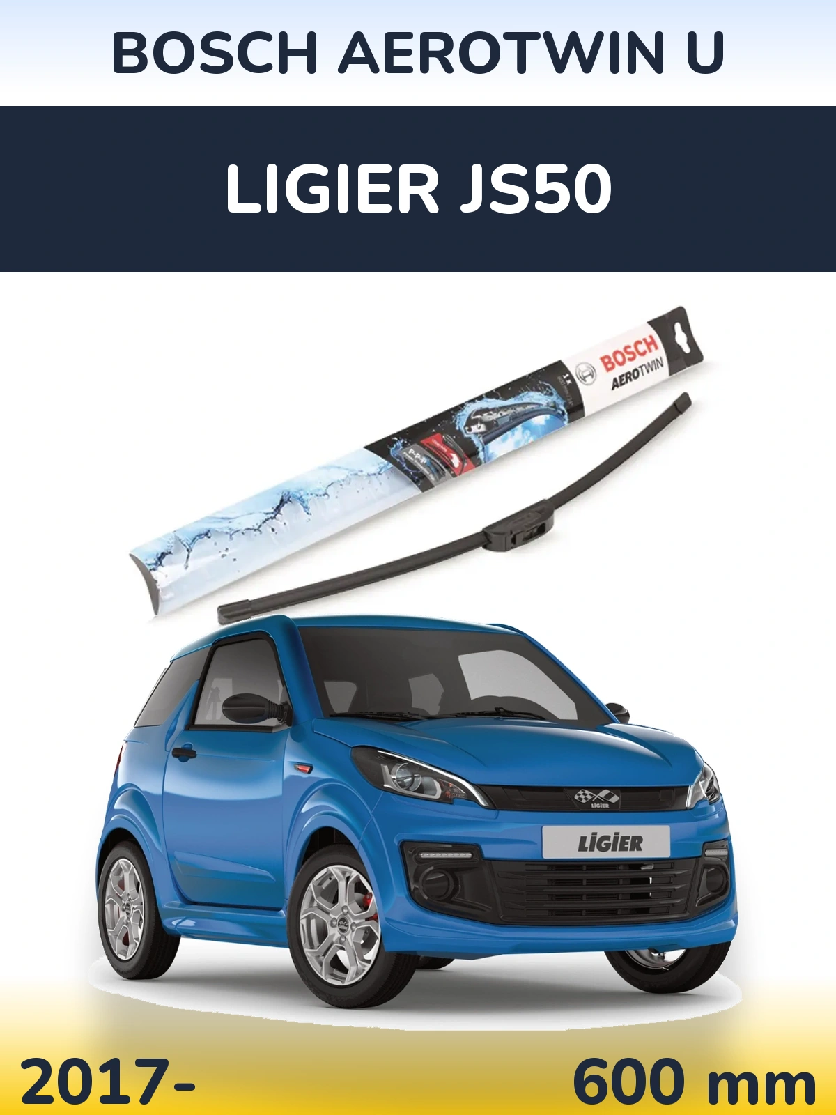 Ștergătoare BOSCH AeroTwin U pentru Ligier JS50