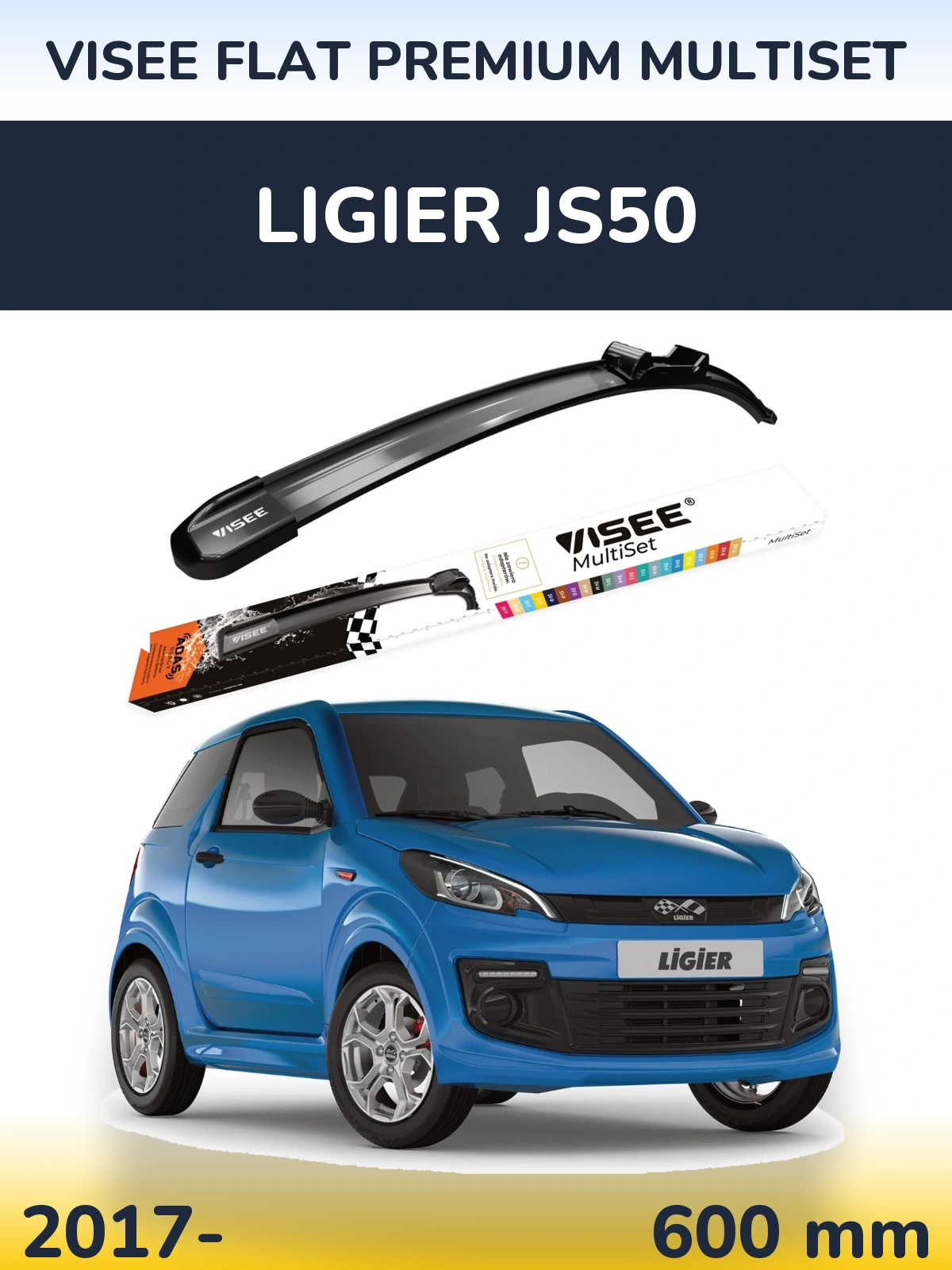 Ștergătoare VISEE FLAT PREMIUM MultiSet pentru Ligier JS50
