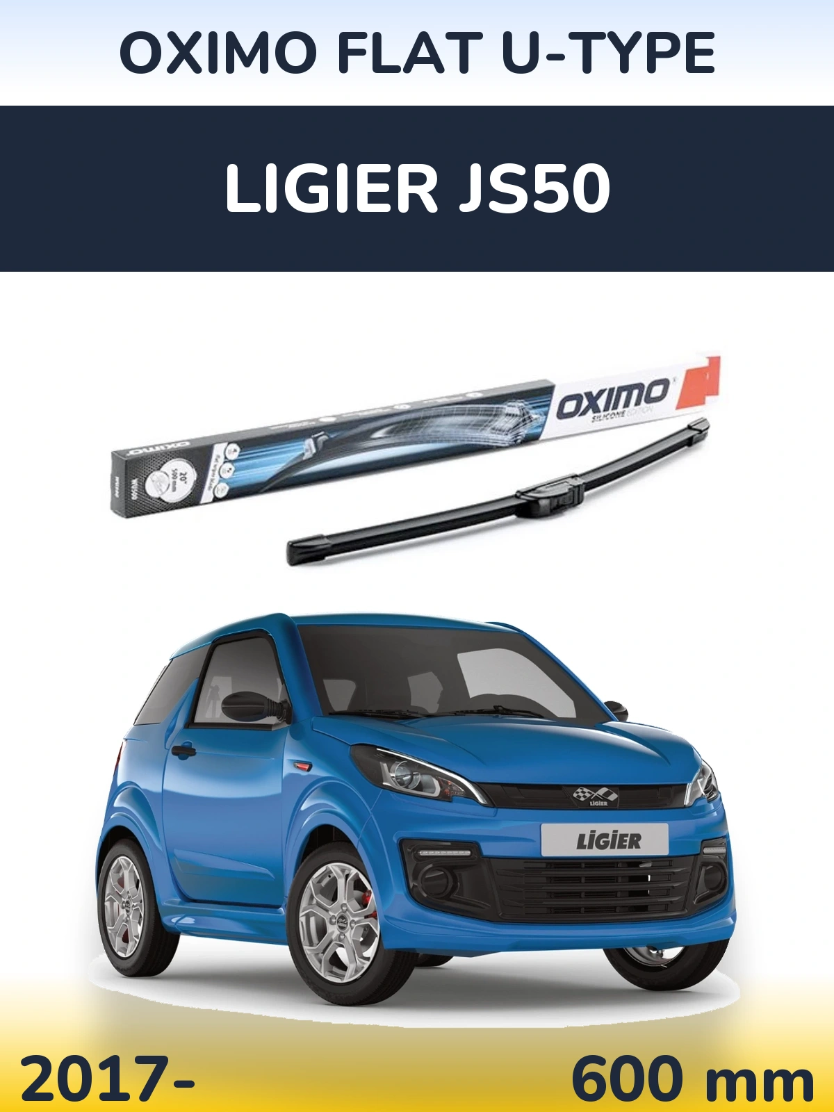 Ștergătoare Oximo Flat U-type pentru Ligier JS50
