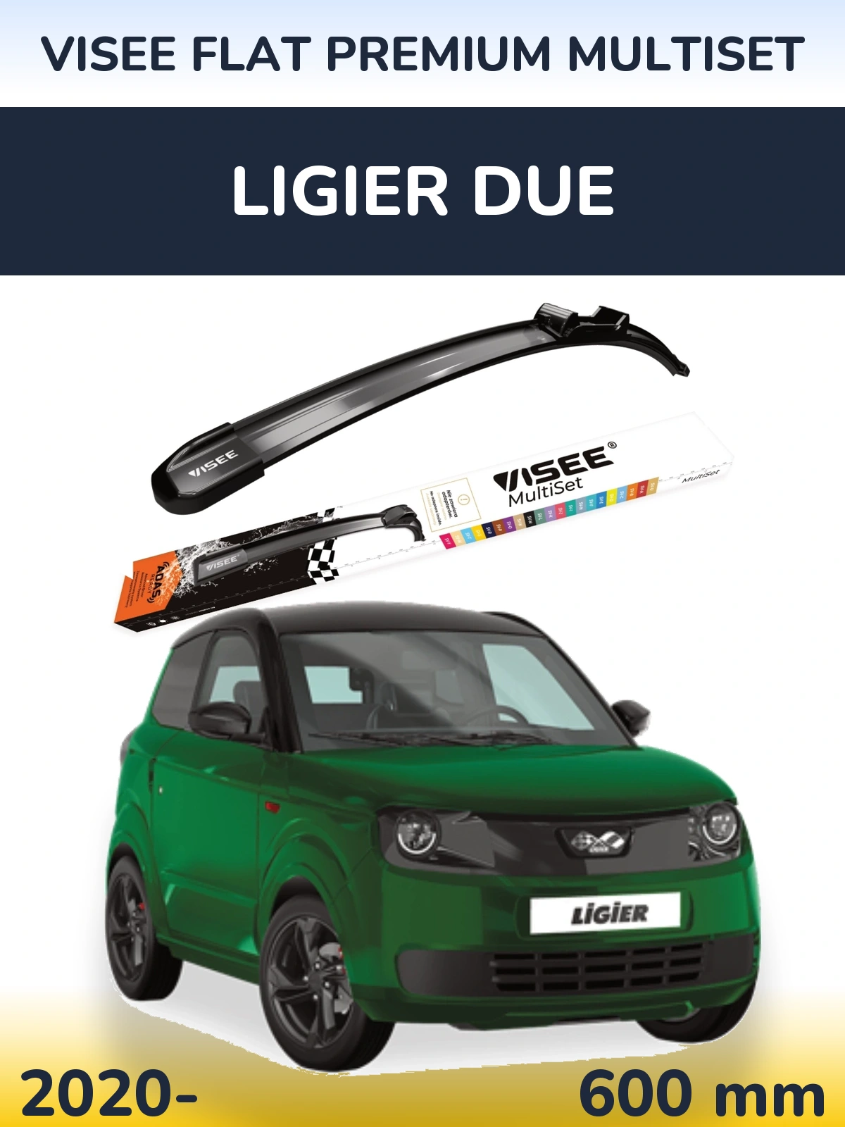 Ștergătoare VISEE FLAT PREMIUM MultiSet pentru Ligier Due