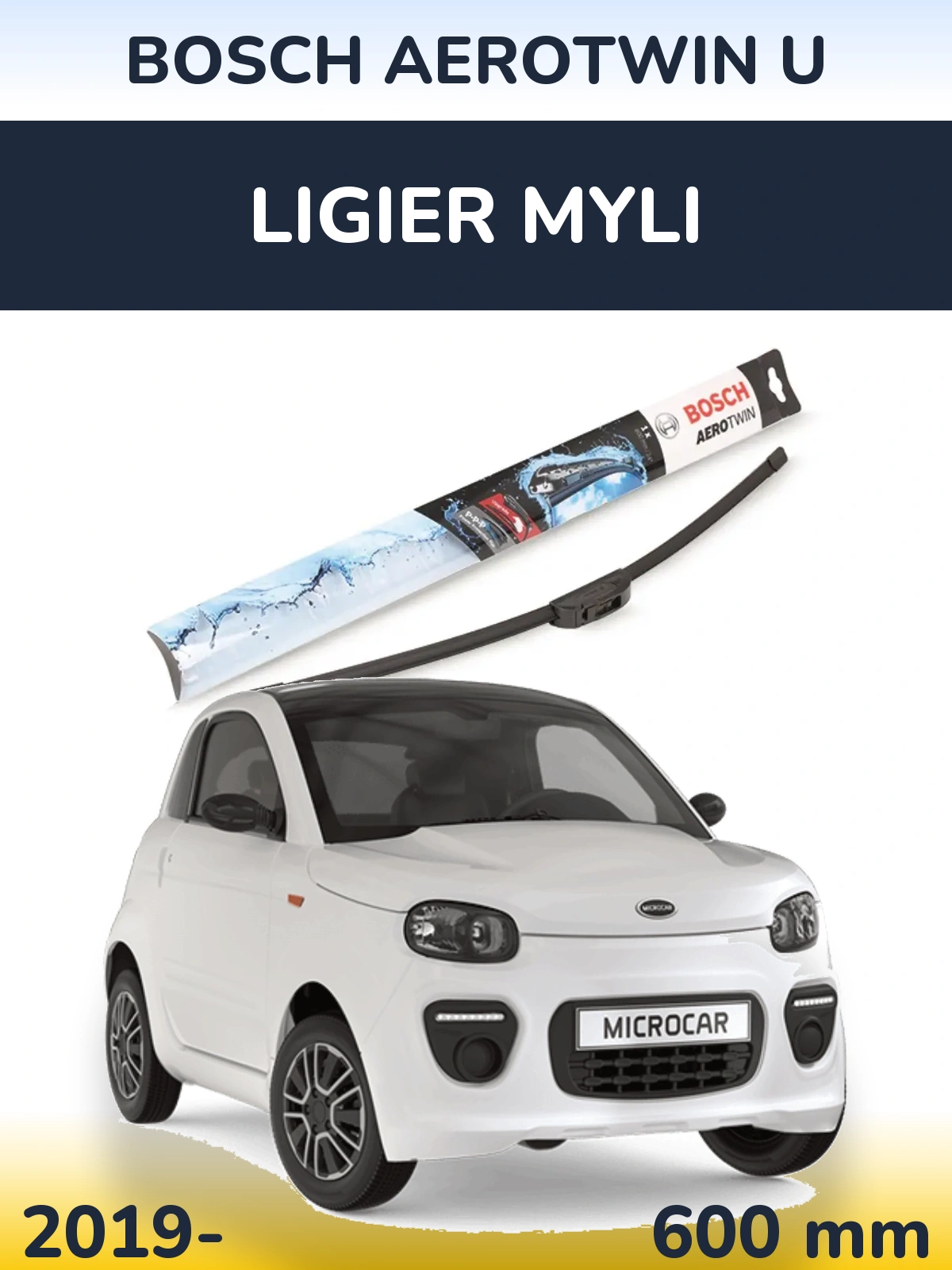 Ștergătoare BOSCH AeroTwin U pentru Ligier Myli