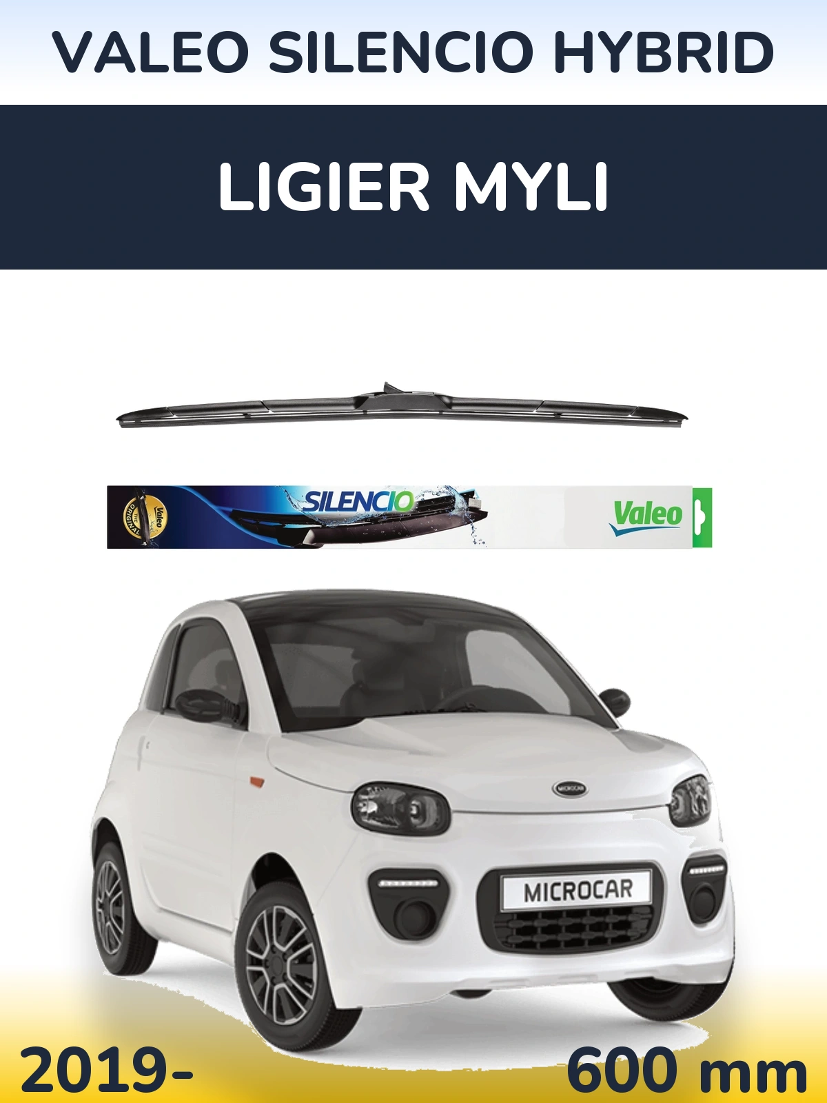 Ștergătoare Valeo Silencio Hybrid pentru Ligier Myli
