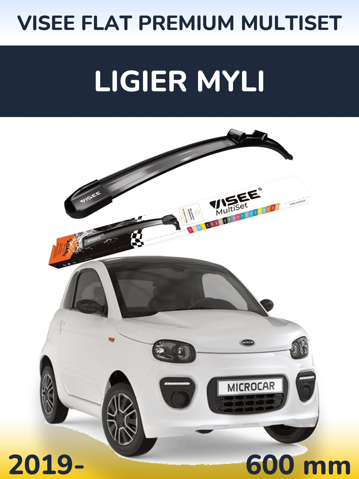 Ștergătoare VISEE FLAT PREMIUM MultiSet pentru Ligier Myli