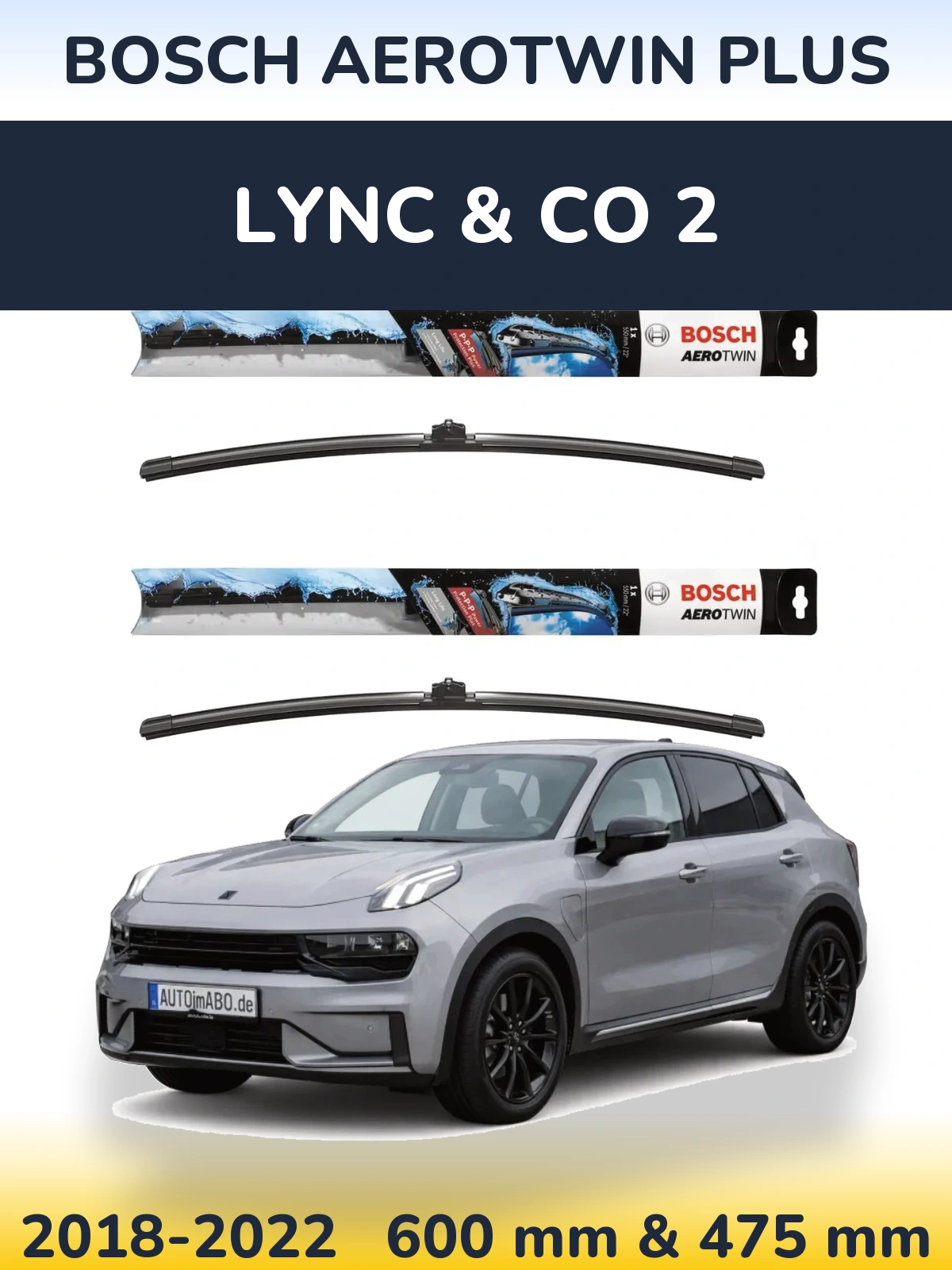 Ștergătoare BOSCH AeroTwin Plus pentru Lync & Co 2
