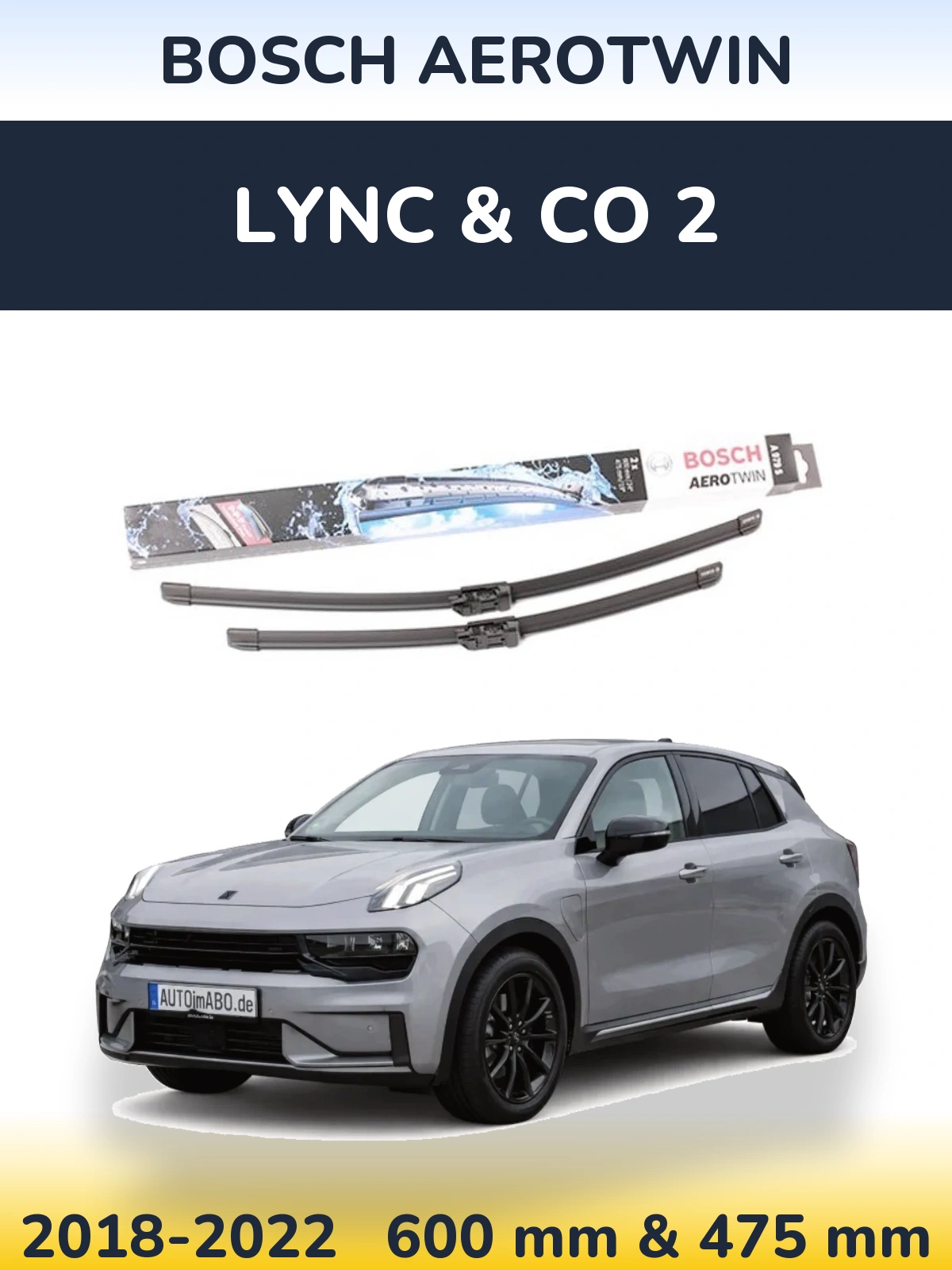 Ștergătoare BOSCH AeroTwin pentru Lync & Co 2