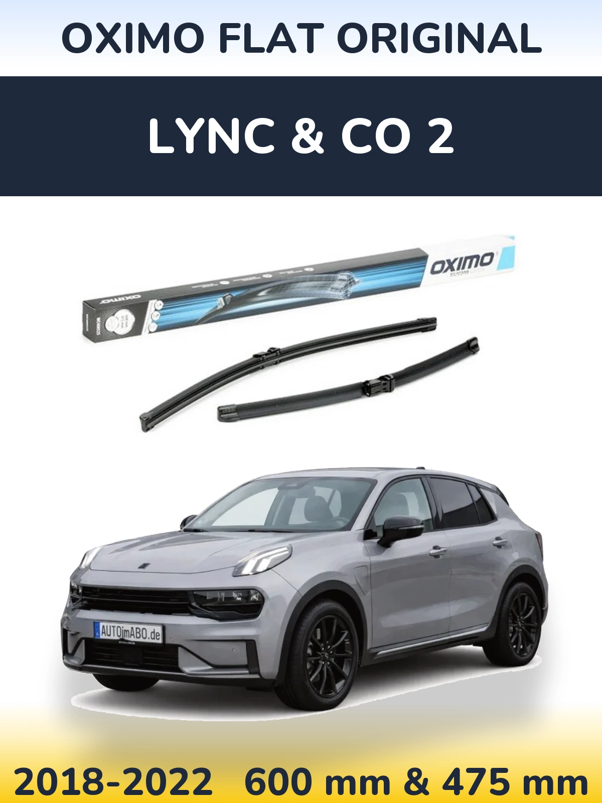 Ștergătoare Oximo Flat Original pentru Lync & Co 2