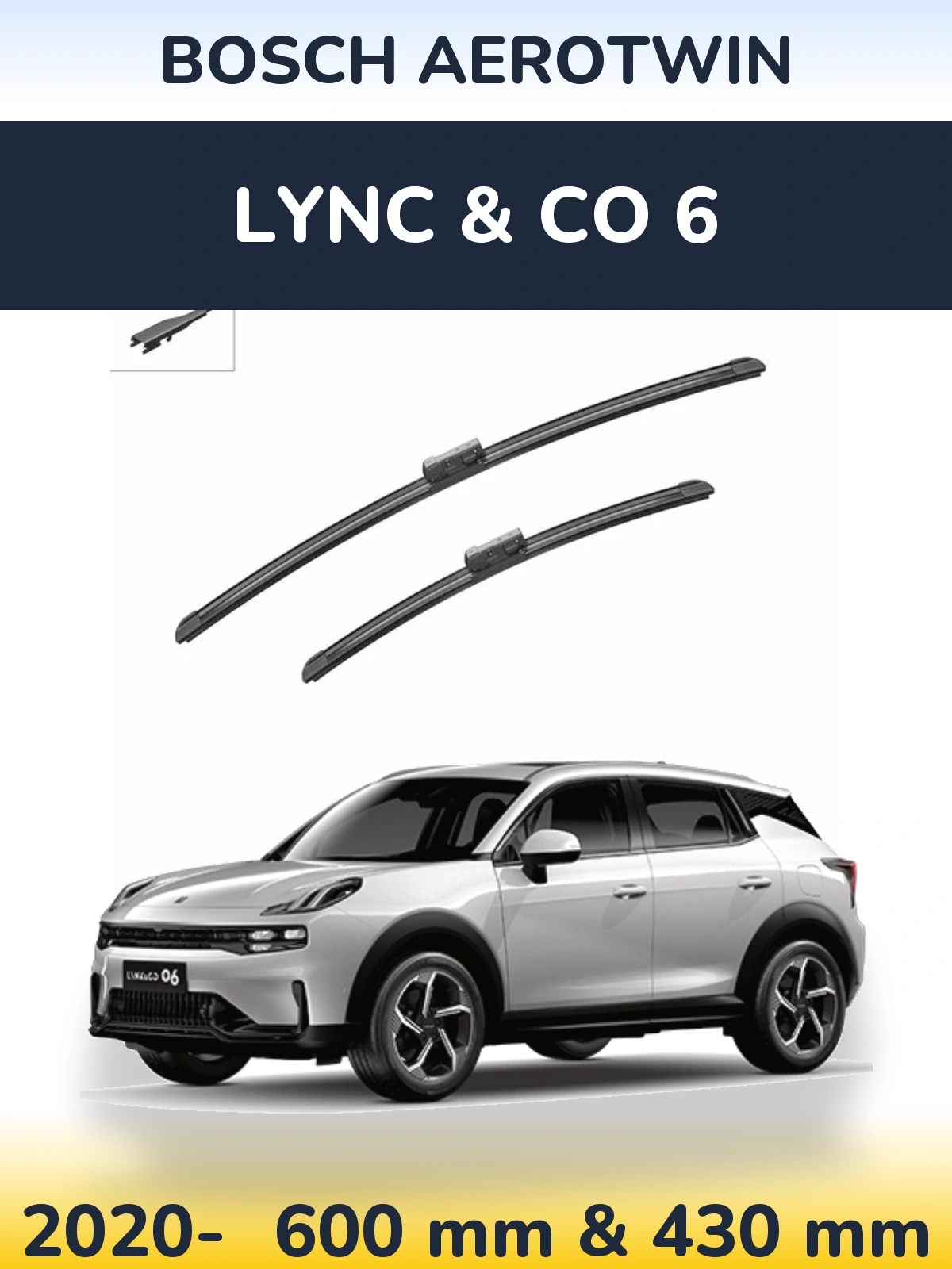 Ștergătoare BOSCH AeroTwin pentru Lync & Co 6