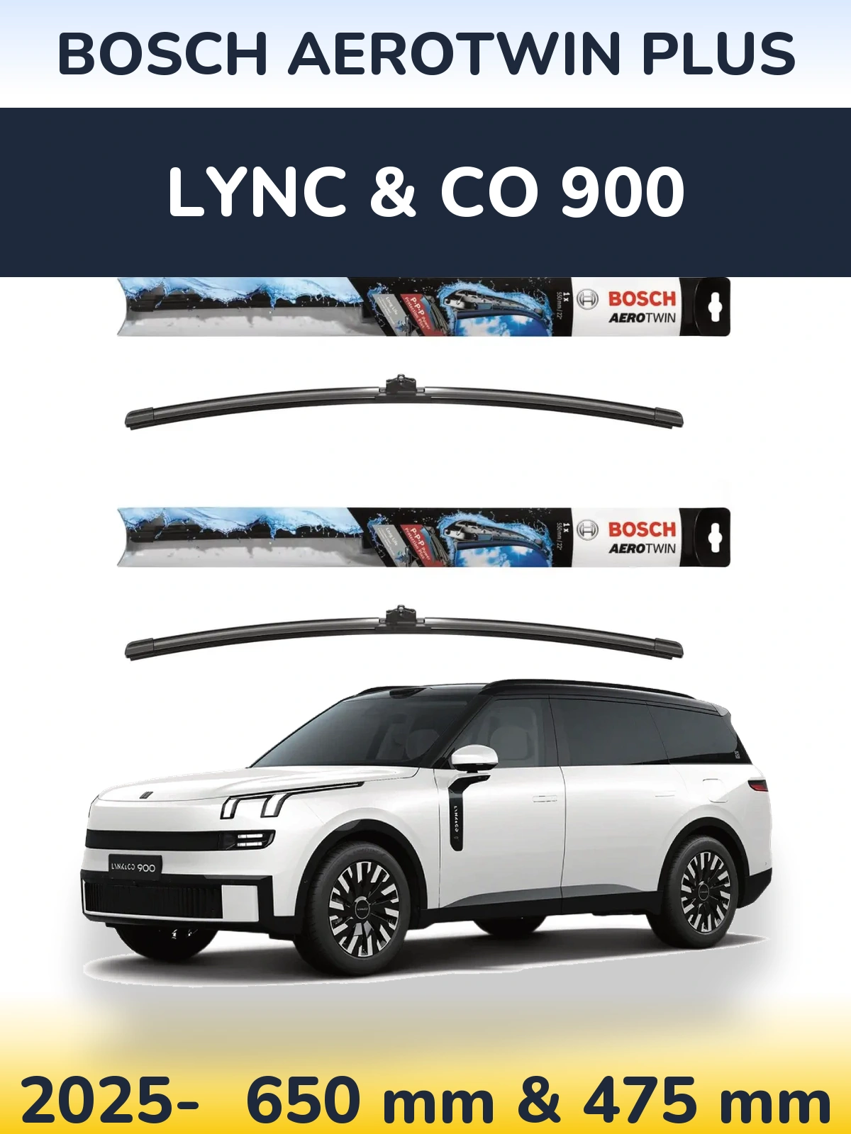 Ștergătoare BOSCH AeroTwin Plus pentru Lync & Co 900
