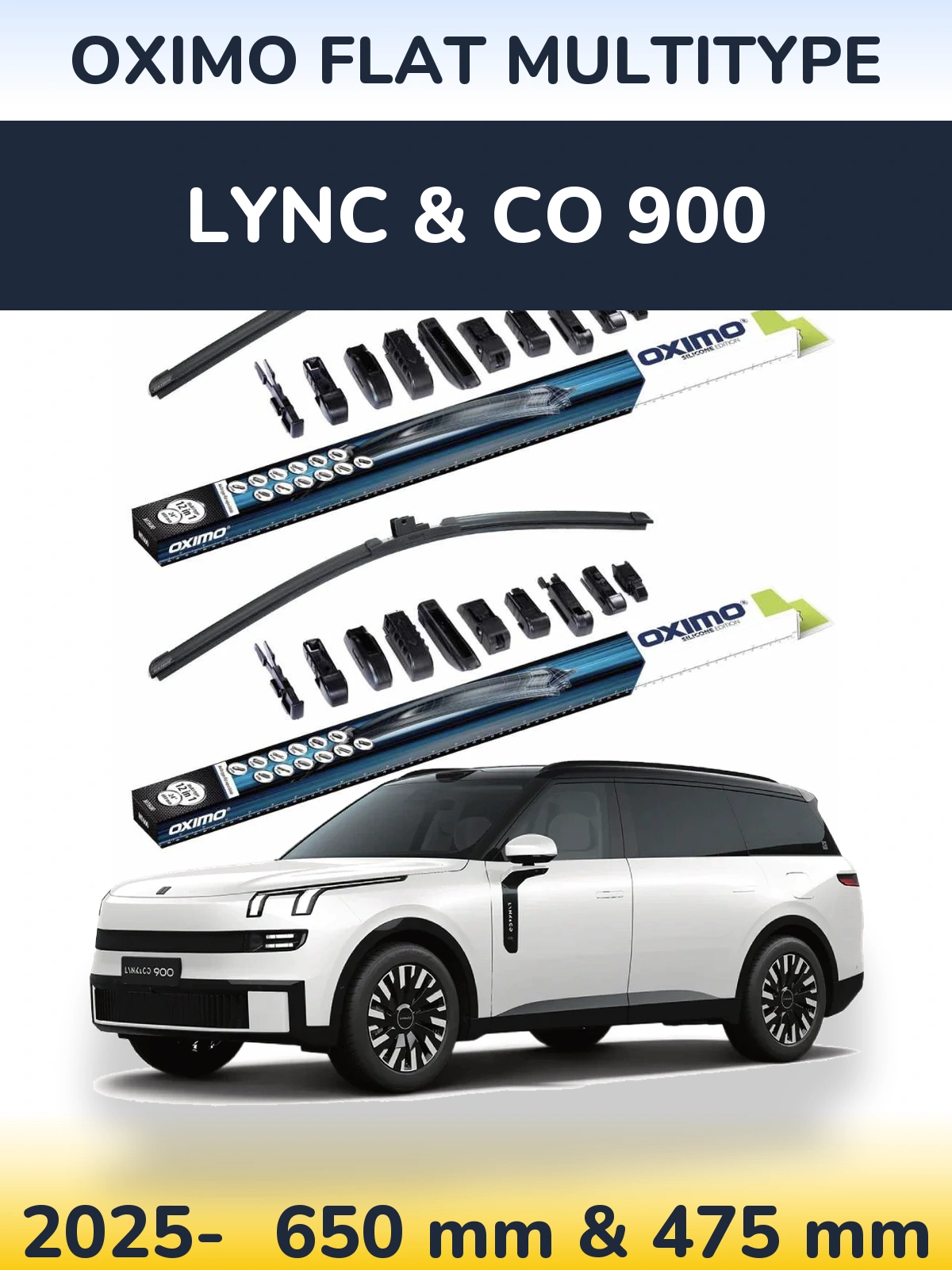 Ștergătoare Oximo Flat MultiTipe pentru Lync & Co 900