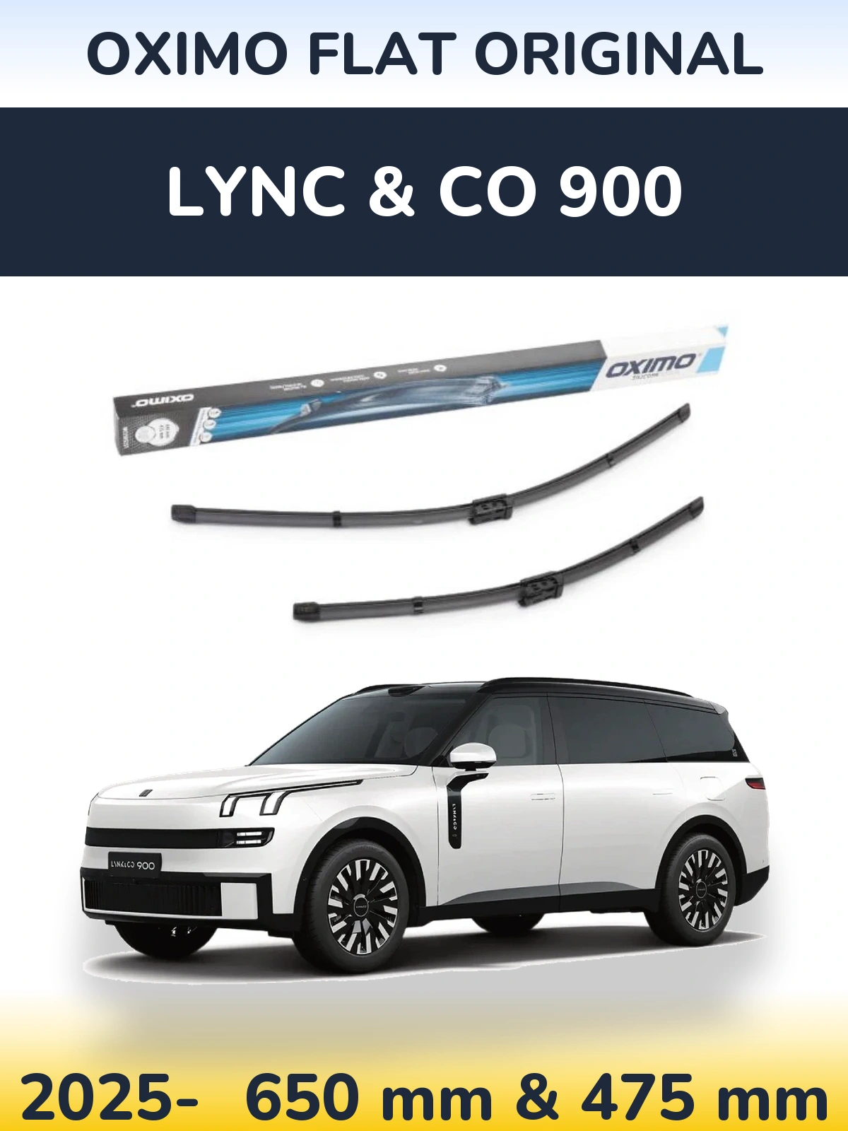 Ștergătoare Oximo Flat Original pentru Lync & Co 900