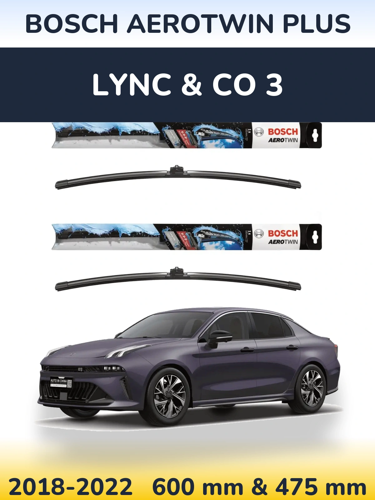 Ștergătoare BOSCH AeroTwin Plus pentru Lync & Co 3