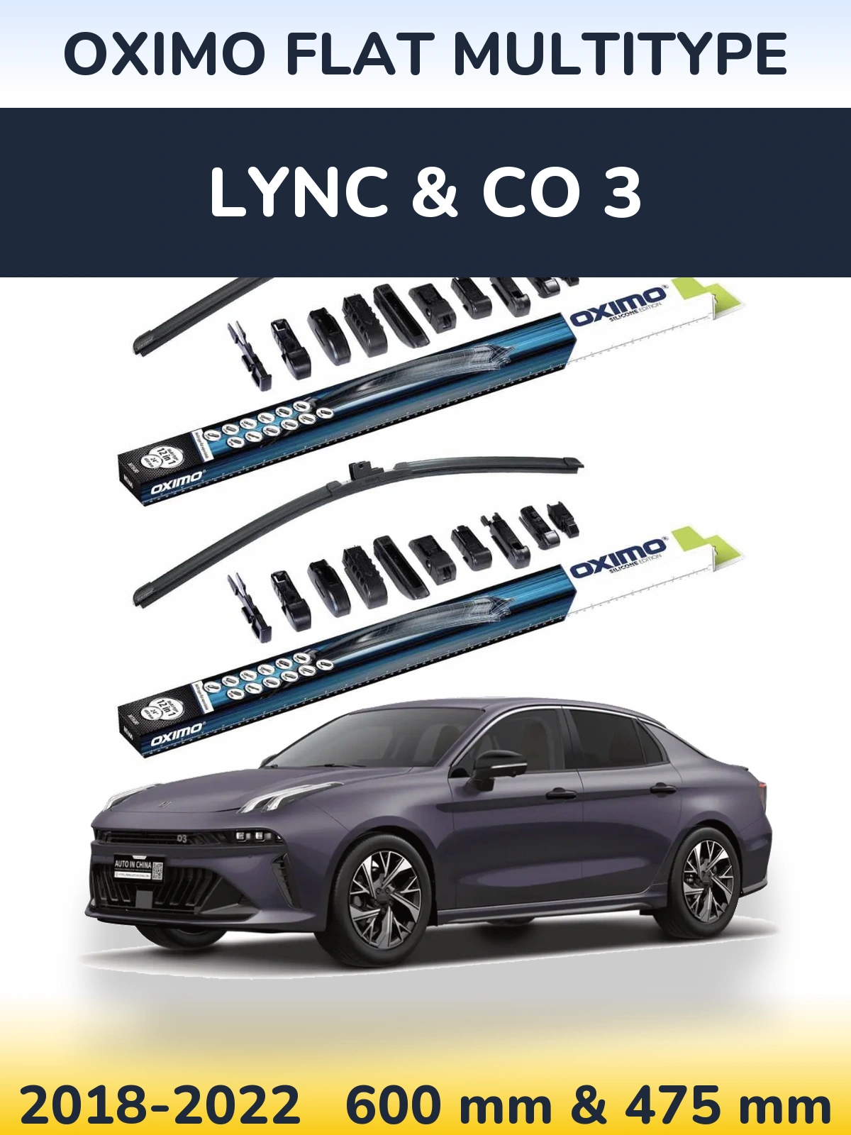 Ștergătoare Oximo Flat MultiTipe pentru Lync & Co 3