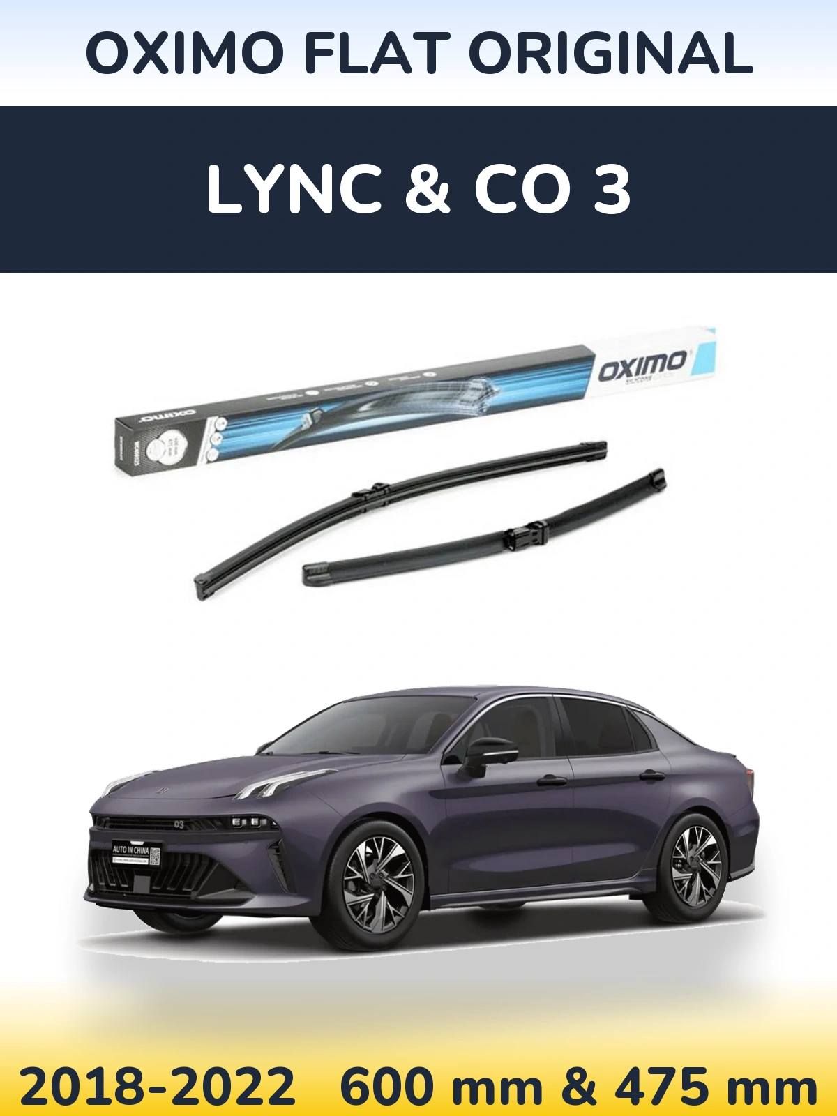 Ștergătoare Oximo Flat Original pentru Lync & Co 3