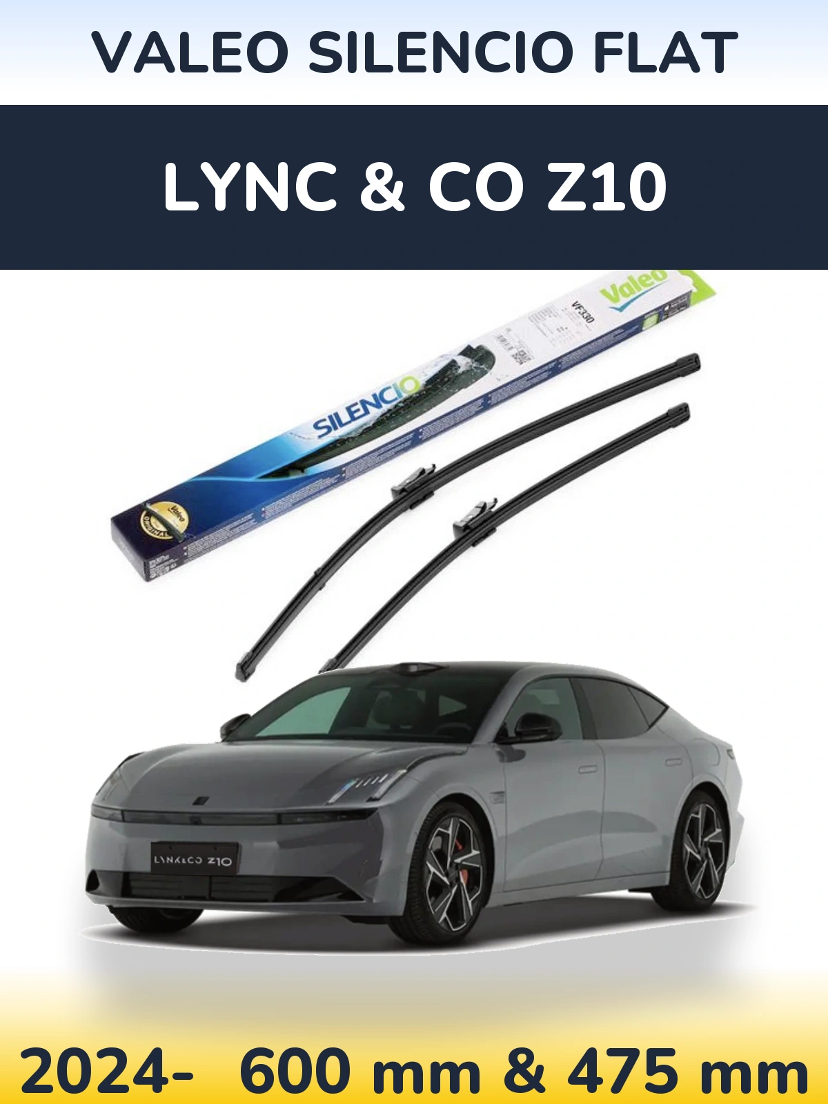 Ștergătoare Valeo Silencio Flat pentru Lync & Co Z10