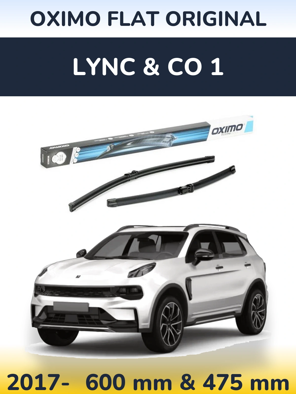 Ștergătoare Oximo Flat Original pentru Lync & Co 1