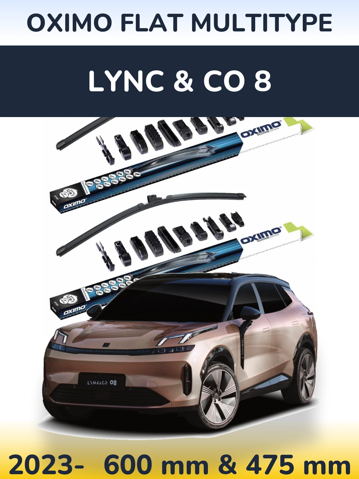 Ștergătoare Oximo Flat MultiTipe pentru Lync & Co 8