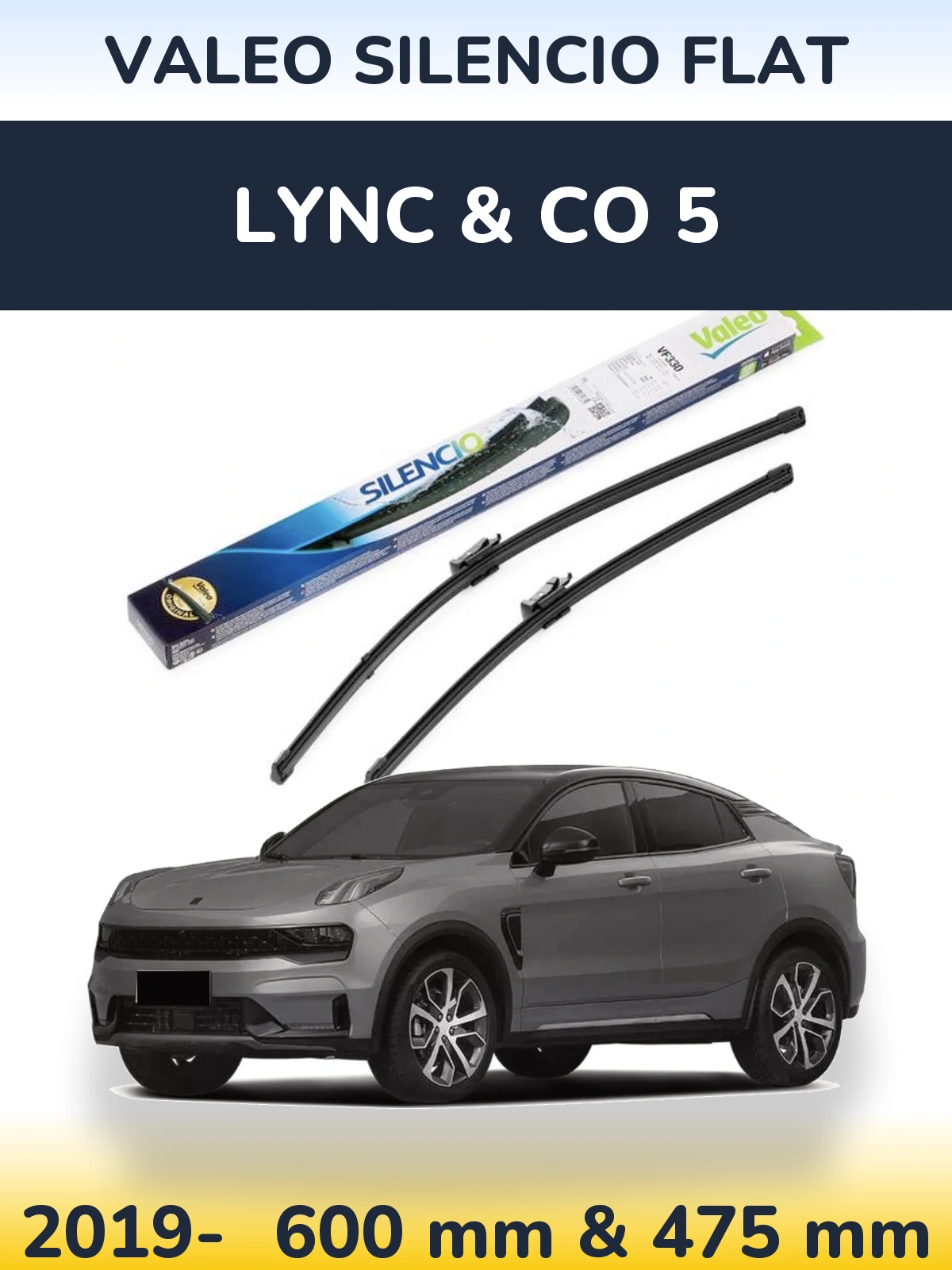 Ștergătoare Valeo Silencio Flat pentru Lync & Co 5