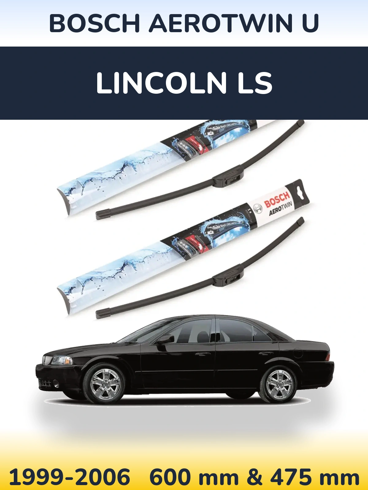 Ștergătoare BOSCH AeroTwin U pentru Lincoln LS