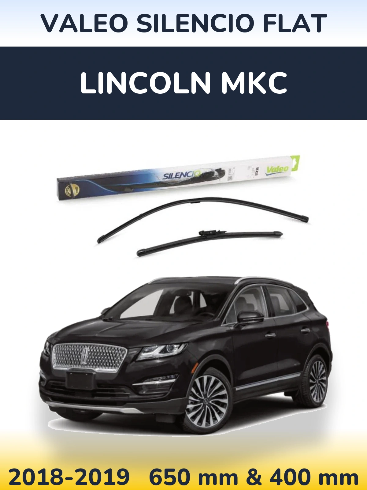 Ștergătoare Valeo Silencio Flat pentru Lincoln MKC