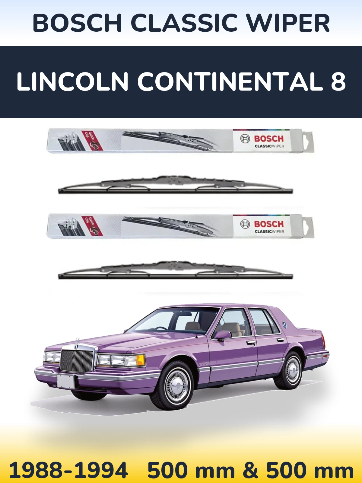 Ștergătoare BOSCH Classic Wiper pentru Lincoln Continental 8
