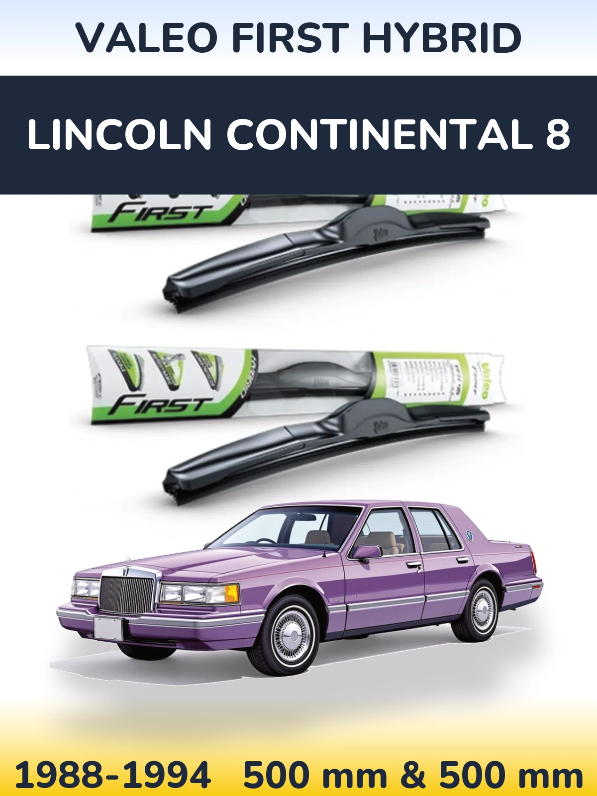 Ștergătoare Valeo First Hybrid pentru Lincoln Continental 8