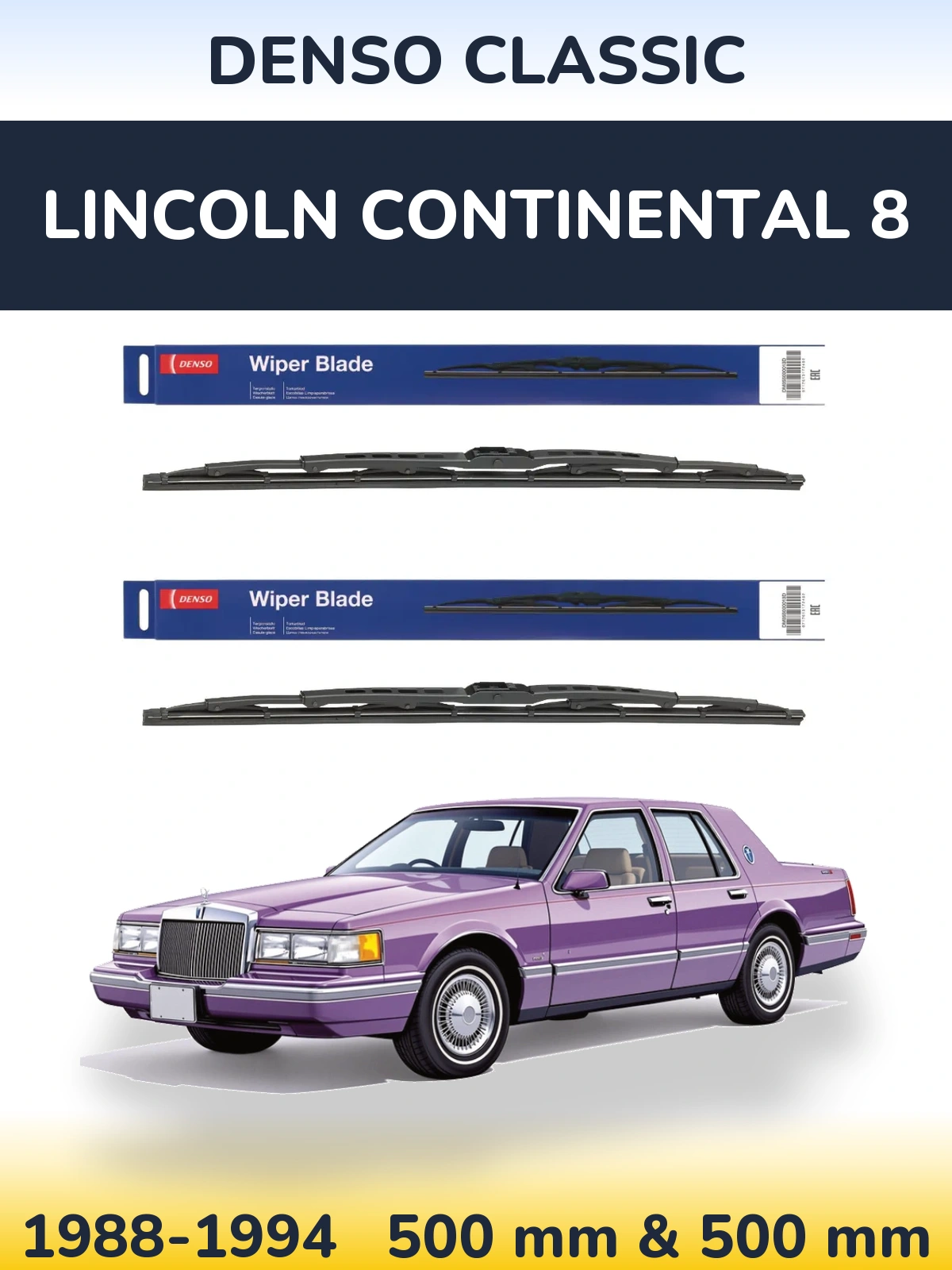 Ștergătoare Denso Classic pentru Lincoln Continental 8