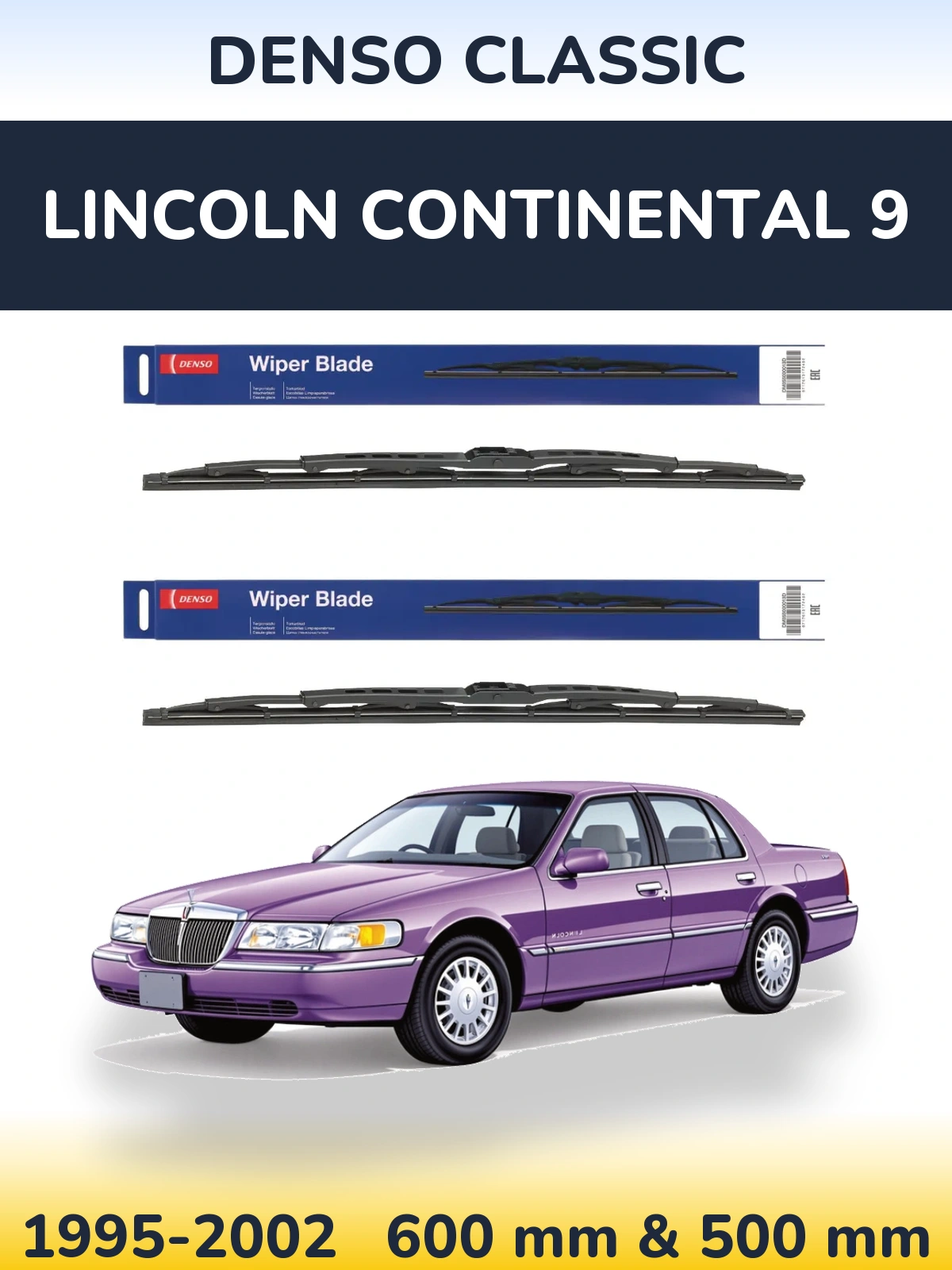 Ștergătoare Denso Classic pentru Lincoln Continental 9