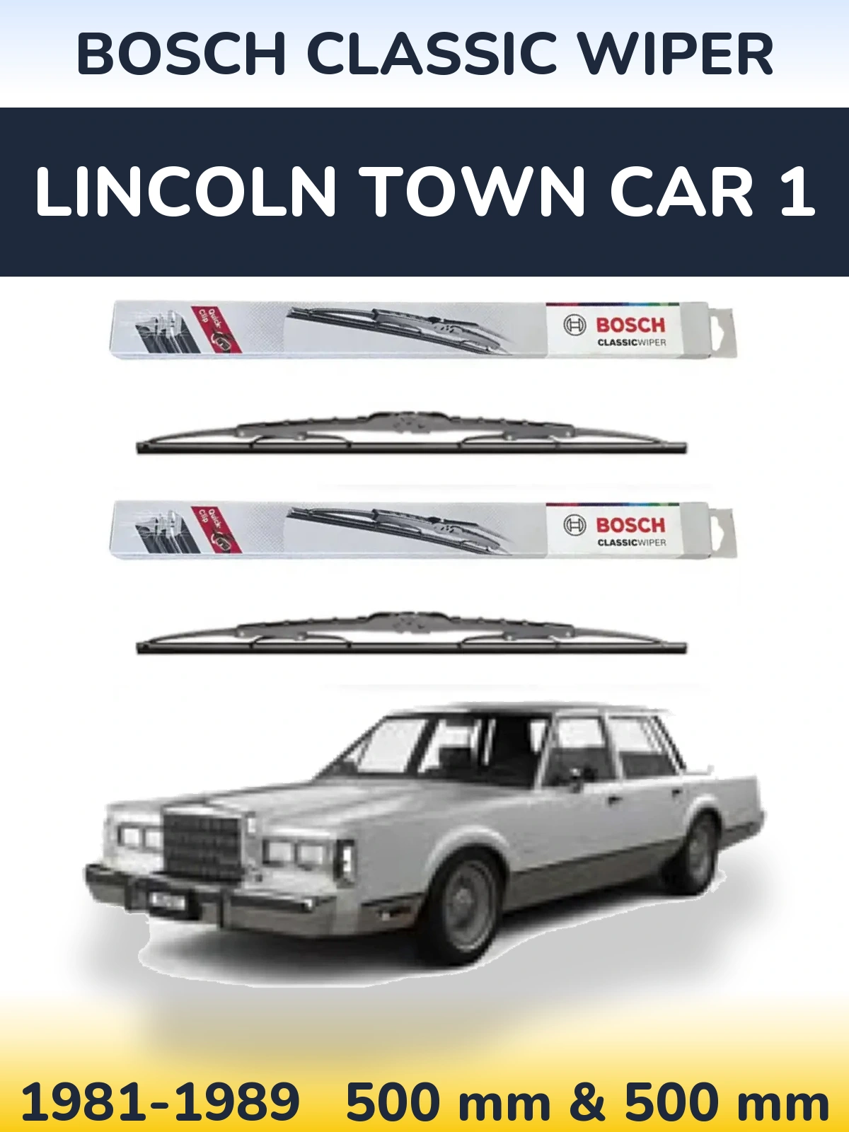 Ștergătoare BOSCH Classic Wiper pentru Lincoln Town Car 1