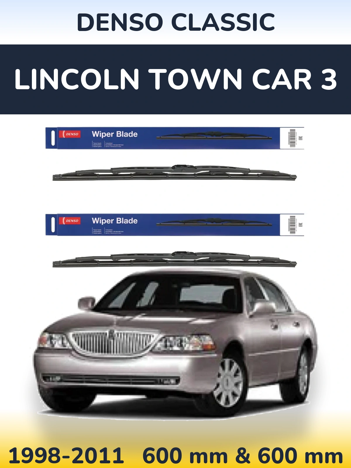 Ștergătoare Denso Classic pentru Lincoln Town Car 3
