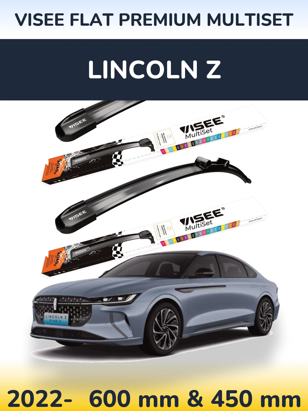 Ștergătoare VISEE FLAT PREMIUM MultiSet pentru Lincoln Z