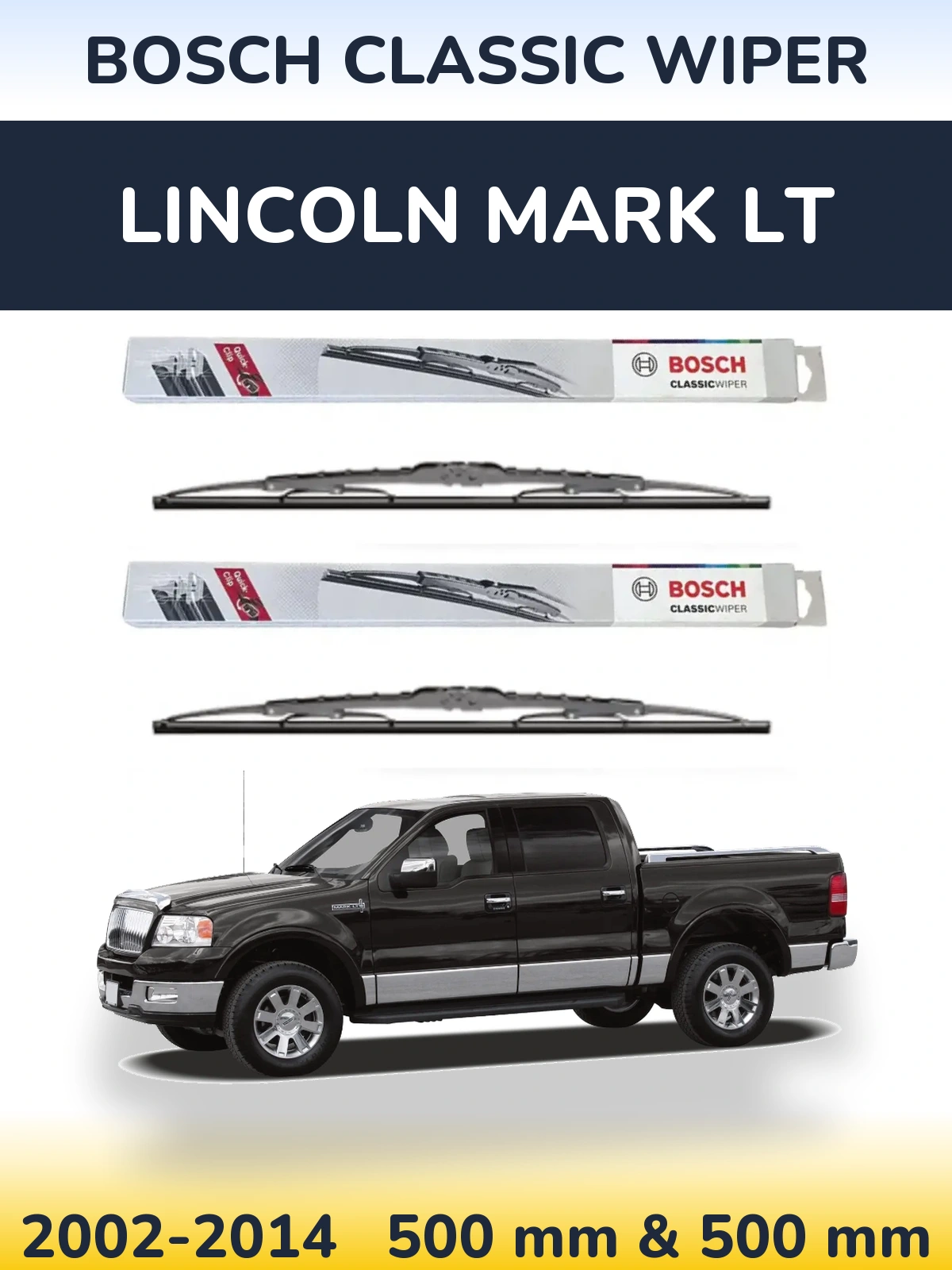 Ștergătoare BOSCH Classic Wiper pentru Lincoln Mark LT