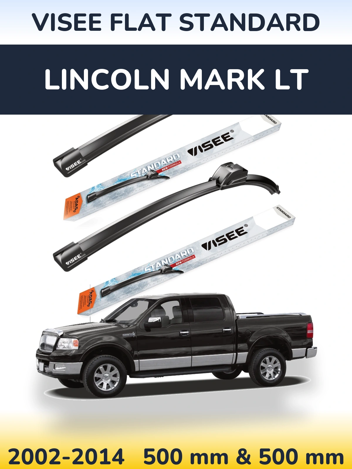 Ștergătoare VISEE FLAT STANDARD pentru Lincoln Mark LT
