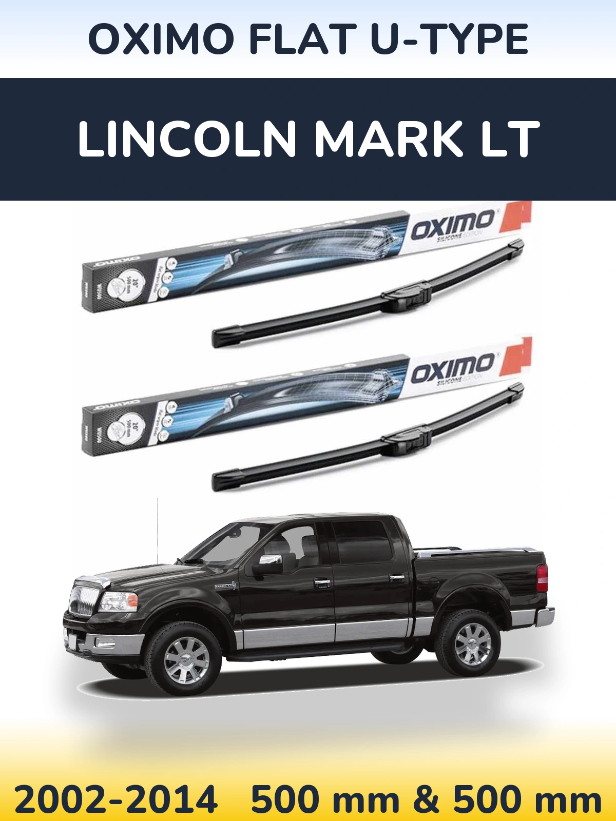 Ștergătoare Oximo Flat U-type pentru Lincoln Mark LT