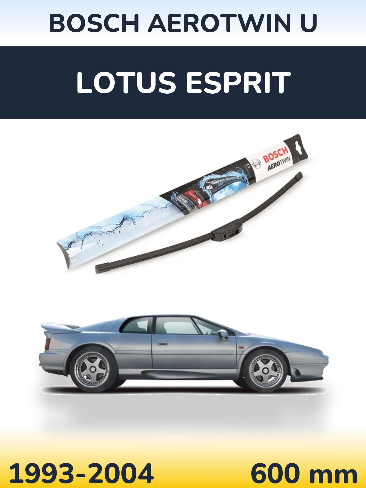 Ștergătoare BOSCH AeroTwin U pentru Lotus Esprit
