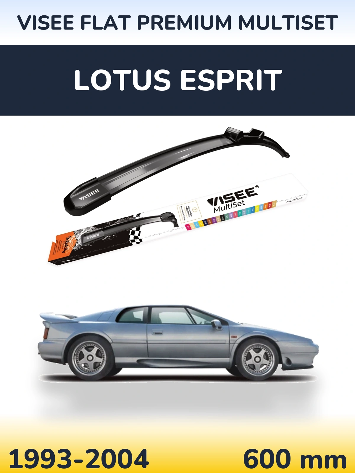 Ștergătoare VISEE FLAT PREMIUM MultiSet pentru Lotus Esprit
