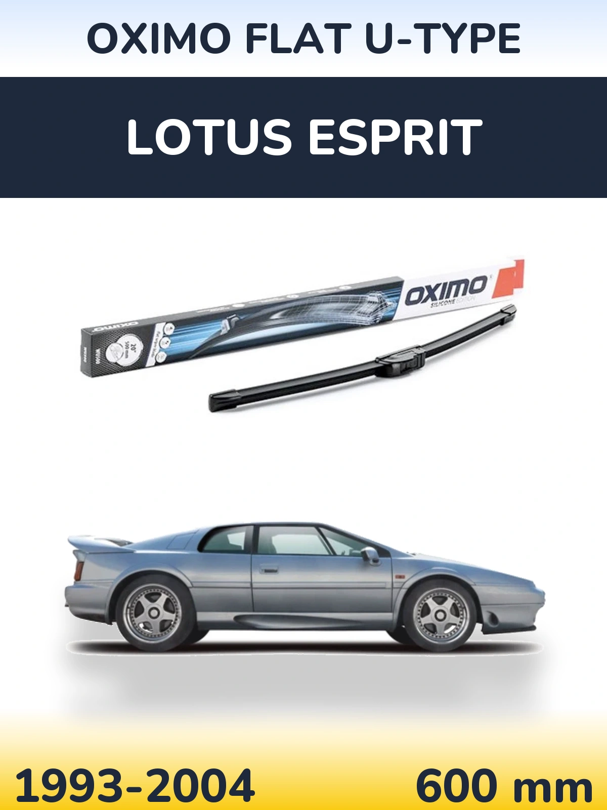 Ștergătoare Oximo Flat U-type pentru Lotus Esprit