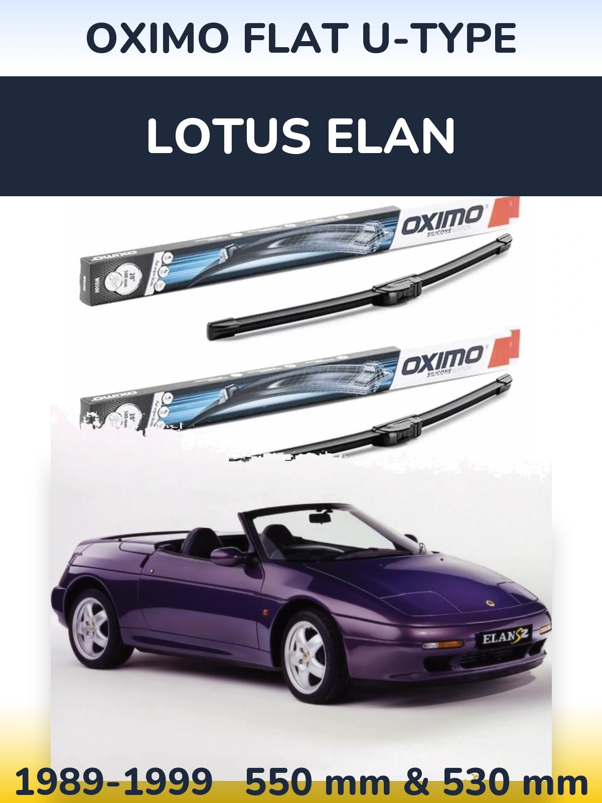 Ștergătoare Oximo Flat U-type pentru Lotus Elan