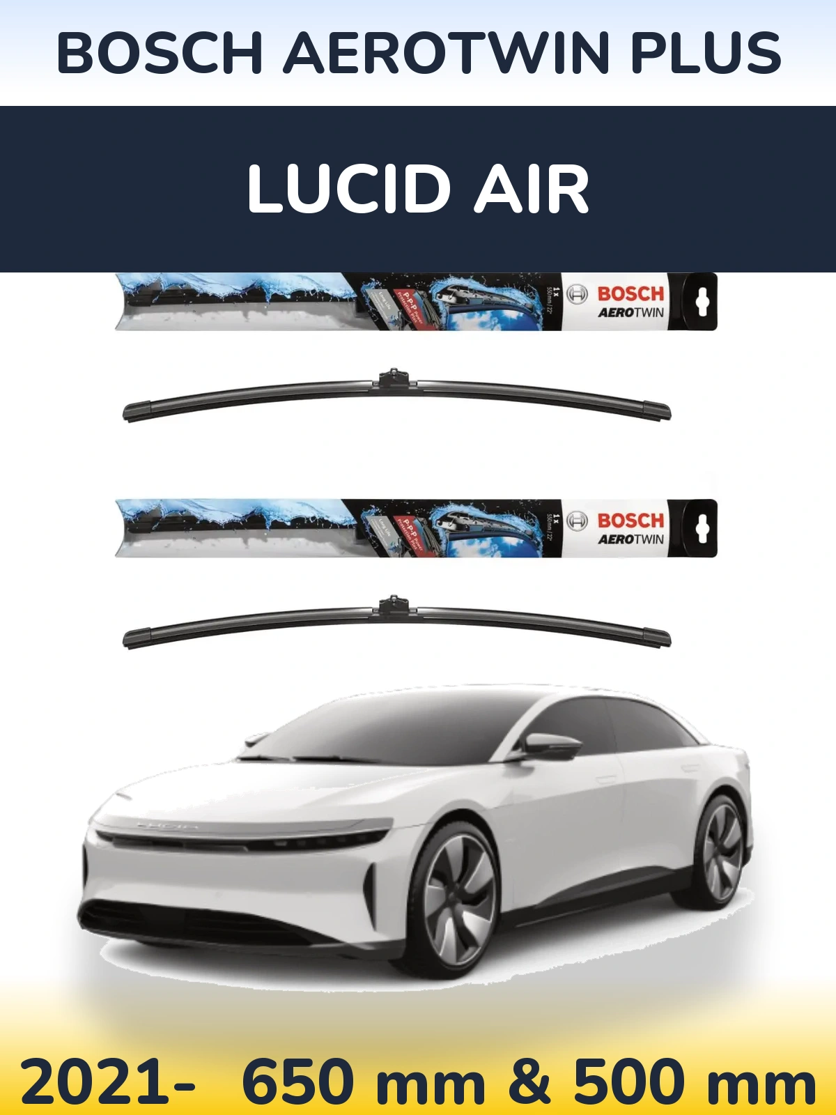 Ștergătoare BOSCH AeroTwin Plus pentru Lucid Air
