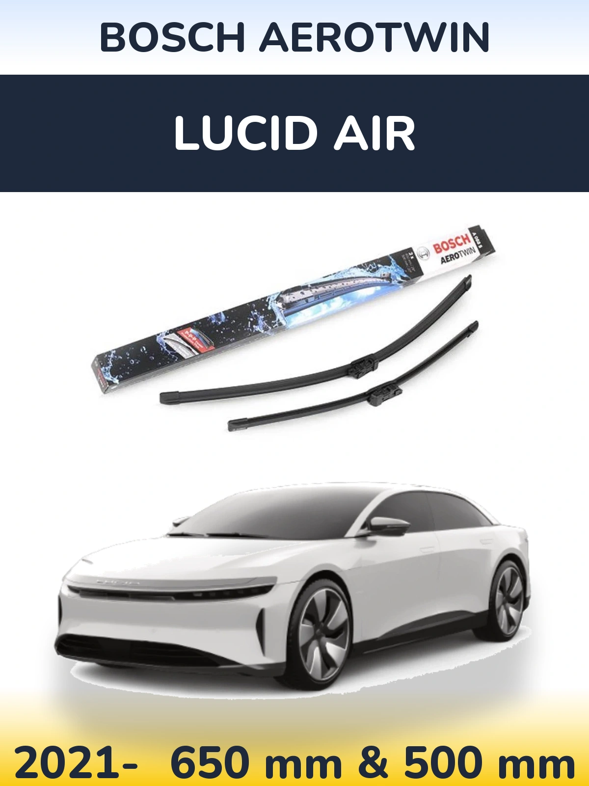 Ștergătoare BOSCH AeroTwin pentru Lucid Air