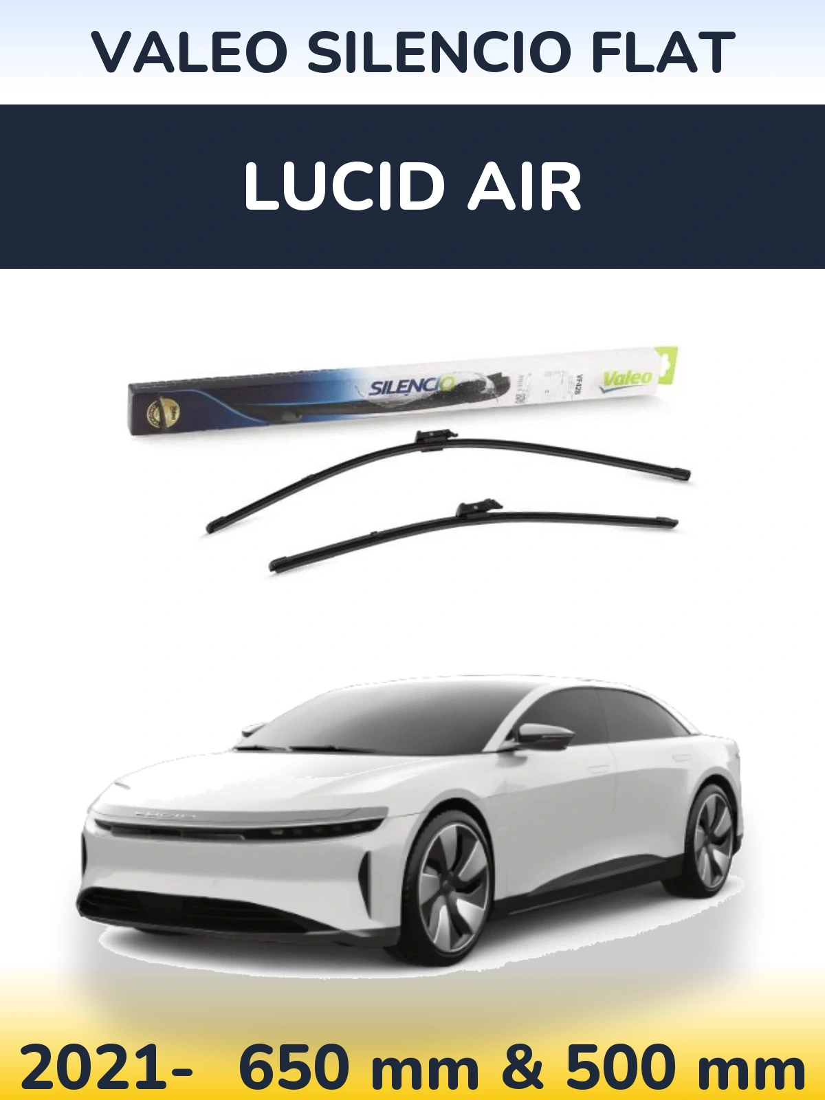 Ștergătoare Valeo Silencio Flat pentru Lucid Air