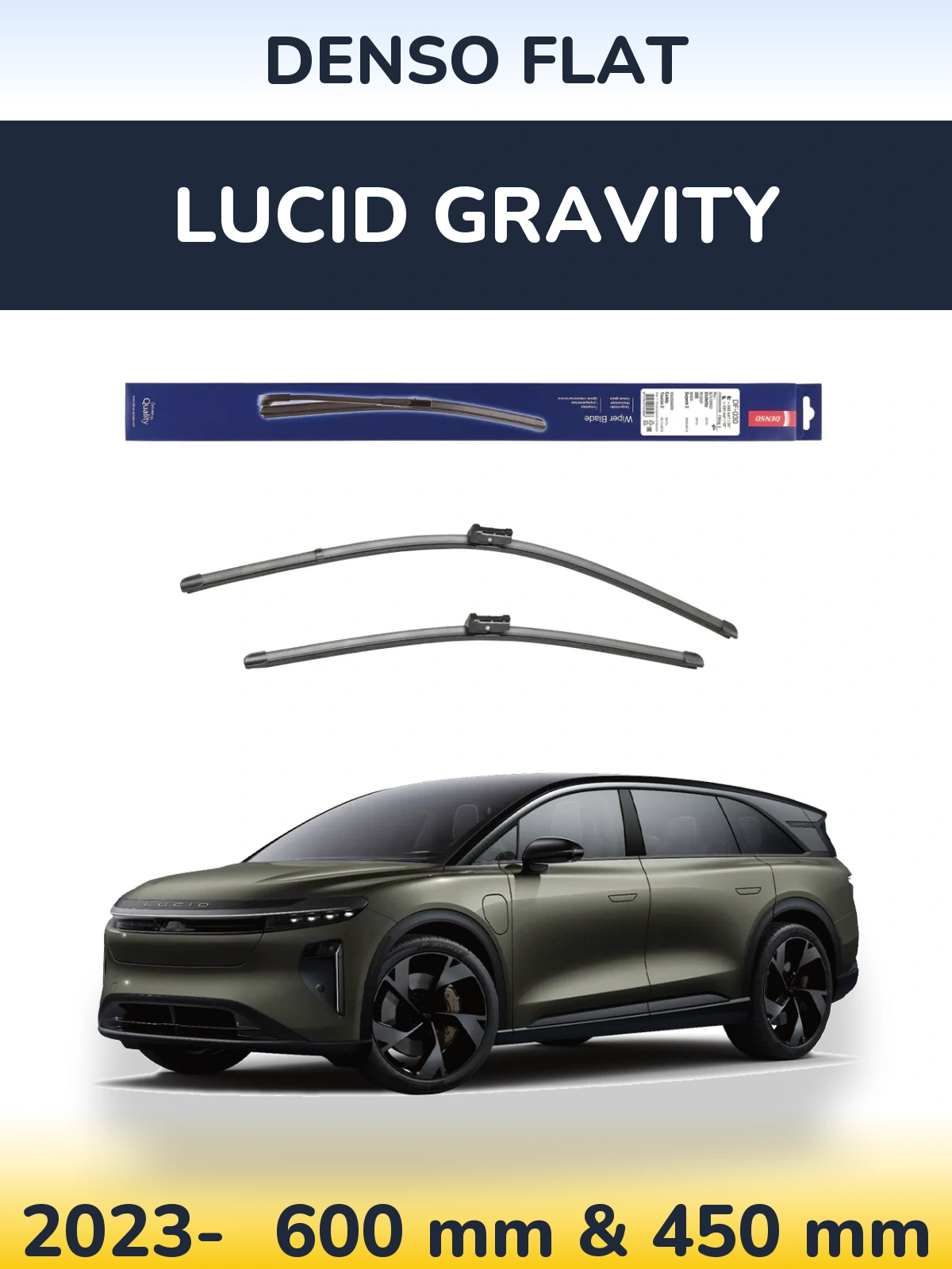 Ștergătoare Denso Flat pentru Lucid Gravity