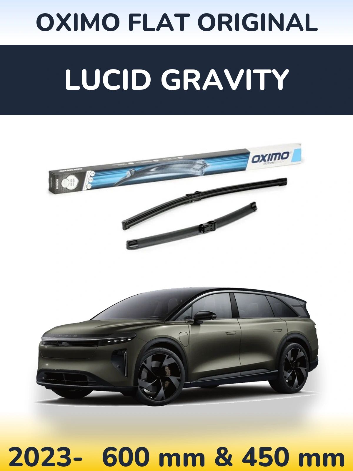 Ștergătoare Oximo Flat Original pentru Lucid Gravity